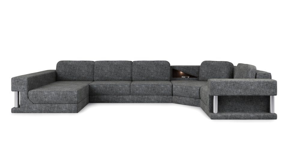 JVmoebel Ecksofa, Polster Ecksofa Couch Design Sofa Leder Modern Wohnlandschaft