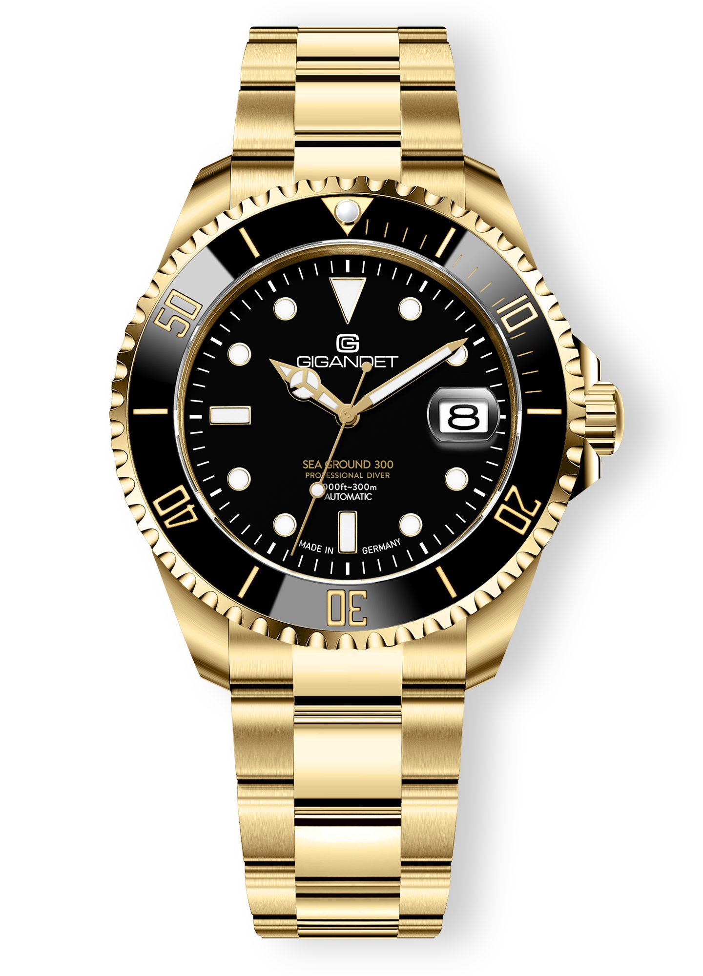 Gigandet Automatikuhr SEA GROUND 300 CERAMIC DATE, Made in Germany, Saphirg günstig online kaufen