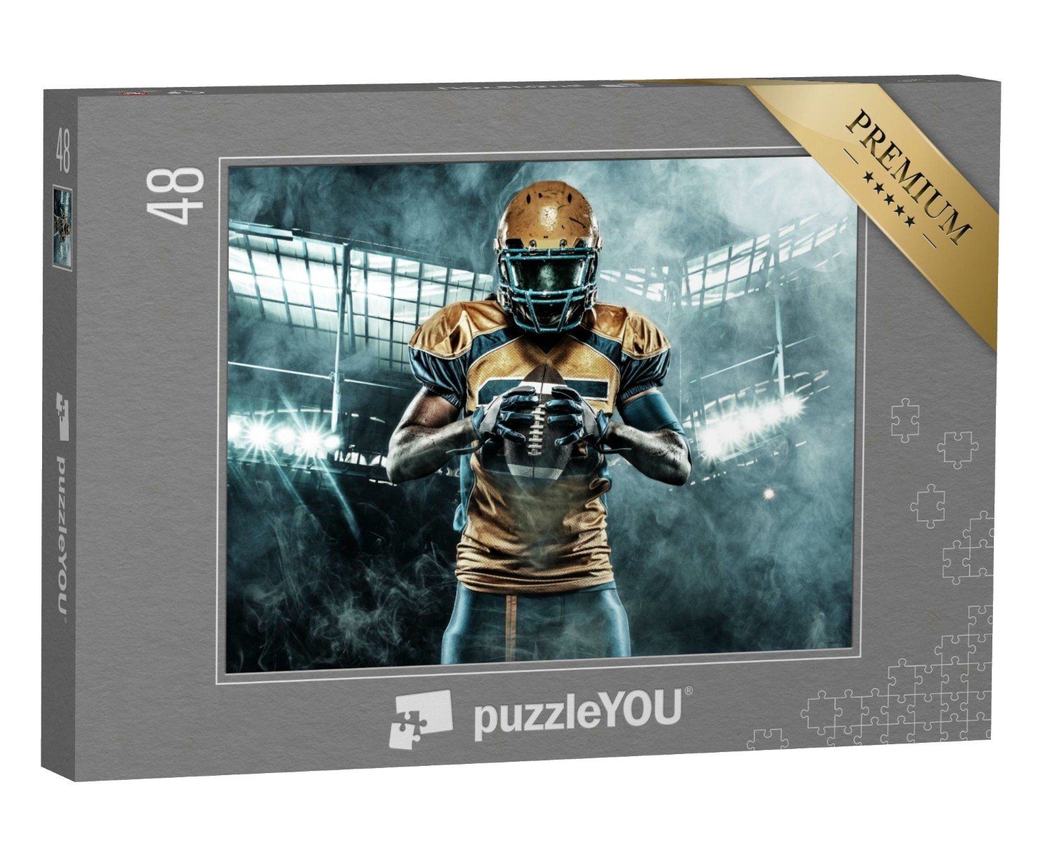 puzzleYOU Puzzle American-Football-Spieler, 48 Puzzleteile, puzzleYOU-Kollektionen Sport, Menschen, 500 Teile, Schwierig