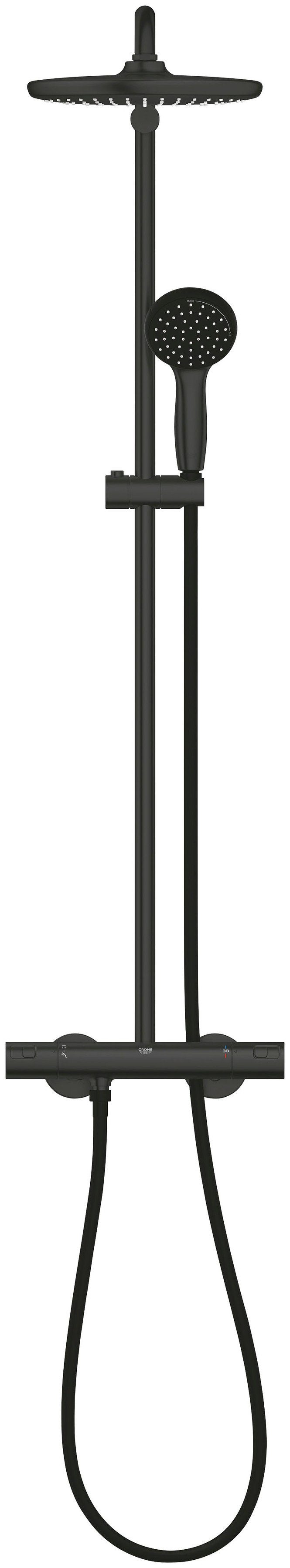 Thermostatbatterie 250, 1 cm, Start Duschsystem Höhe Vitalio für System Grohe Strahlart(en), die 10 Wandmontage mit
