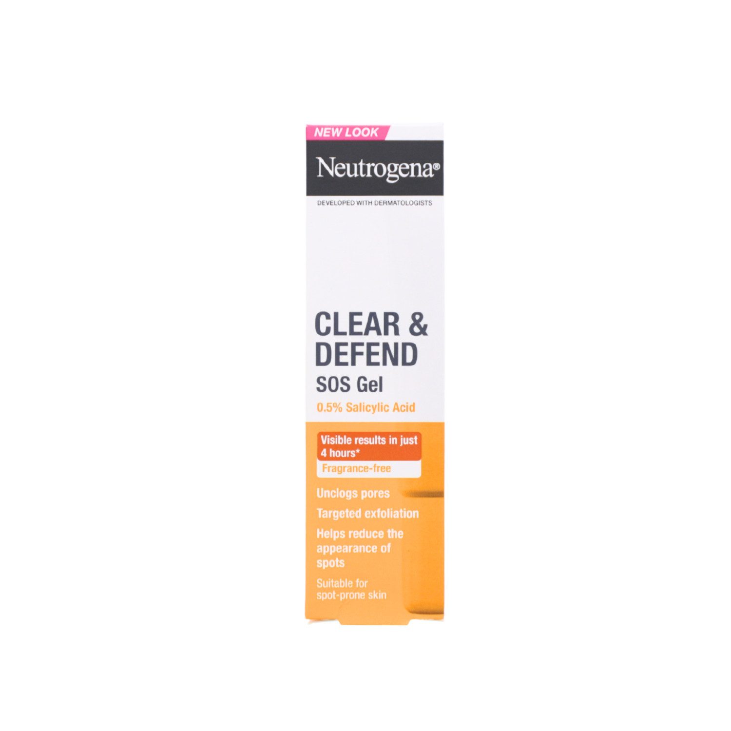 Neutrogena Gesichtspeeling Neutrogena Clear & Defend SOSGel mit 0,5% Salicylsäure 15ml Parfümfrei