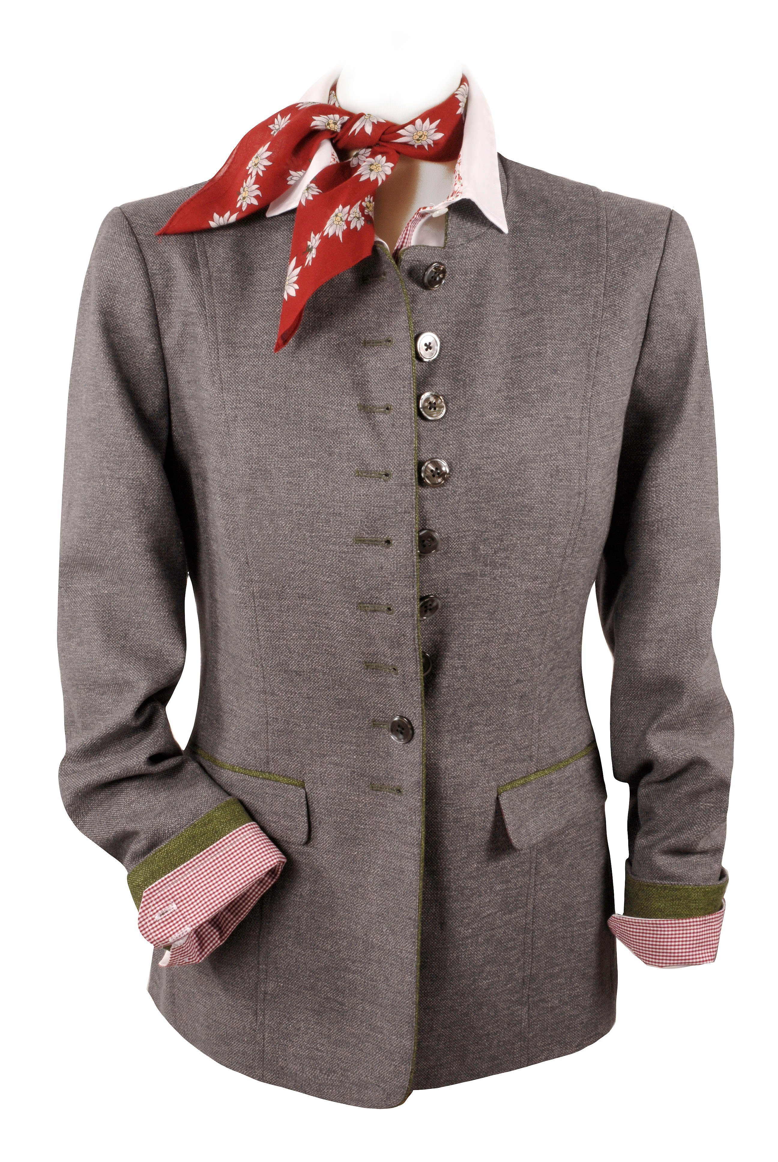 Moschen-Bayern Trachtenjacke PREMIUM Trachtenjacke Trachtenjanker Damen Janker Trachtenblazer Leinenjacke Grau Janker, Leinenjacke, Trachtenblazer, Trachtenjanker