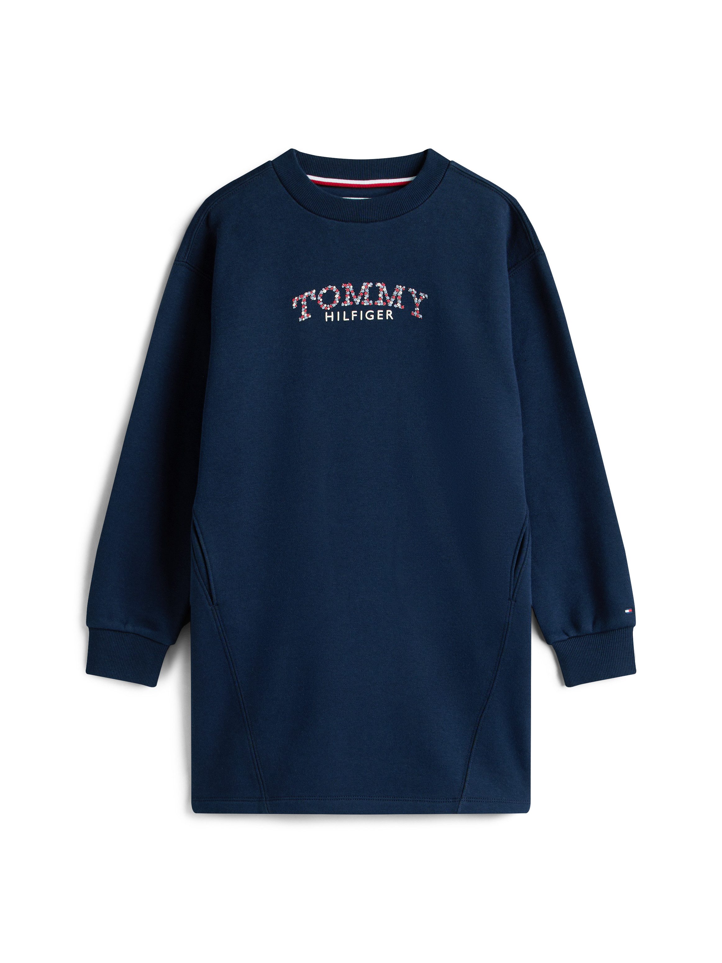 Tommy Hilfiger Sweatkleid TOMMY PUFF FLOWER HWK DRESS LS Regular fit, für Kinder bis 16 Jahre