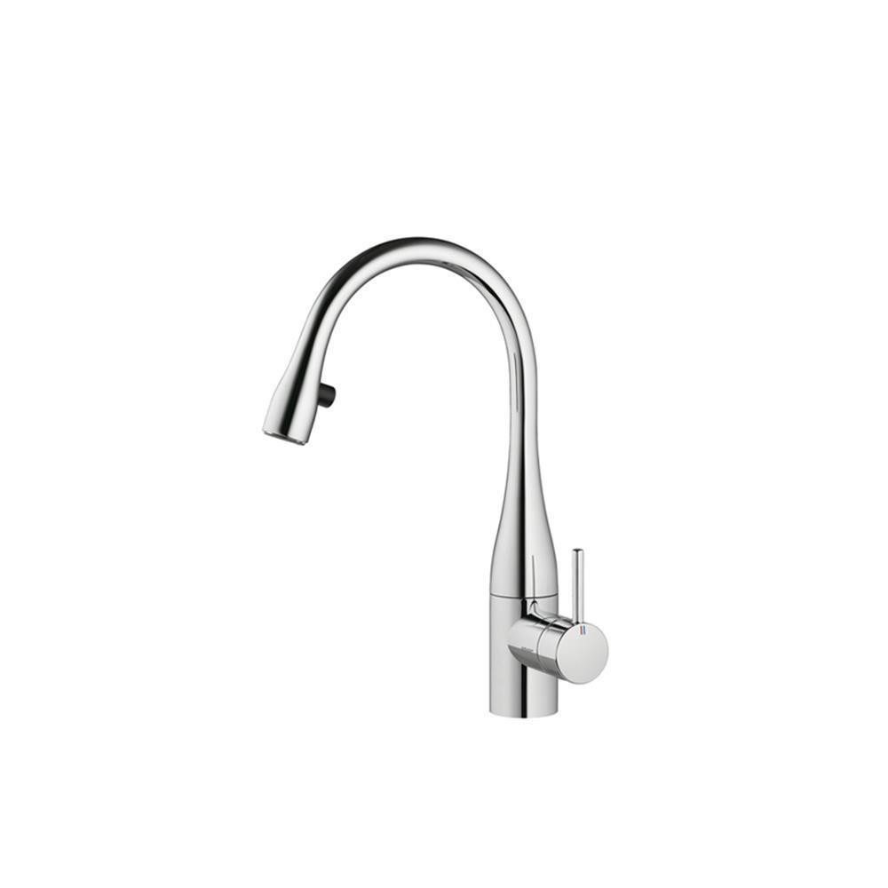 KWC Küchenarmatur Naber Eve 1 mit ausziehbarem Auslauf und LED-Beleuchtung