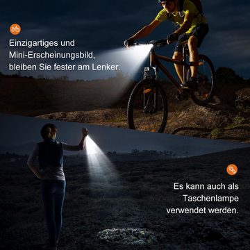 DOPWii Fahrrad-Rücklicht Fahrradrücklicht – hohe Lumen, IPX6 wasserdicht, 360-Grad-intelligente Folgebremsen-Automatikwarnung