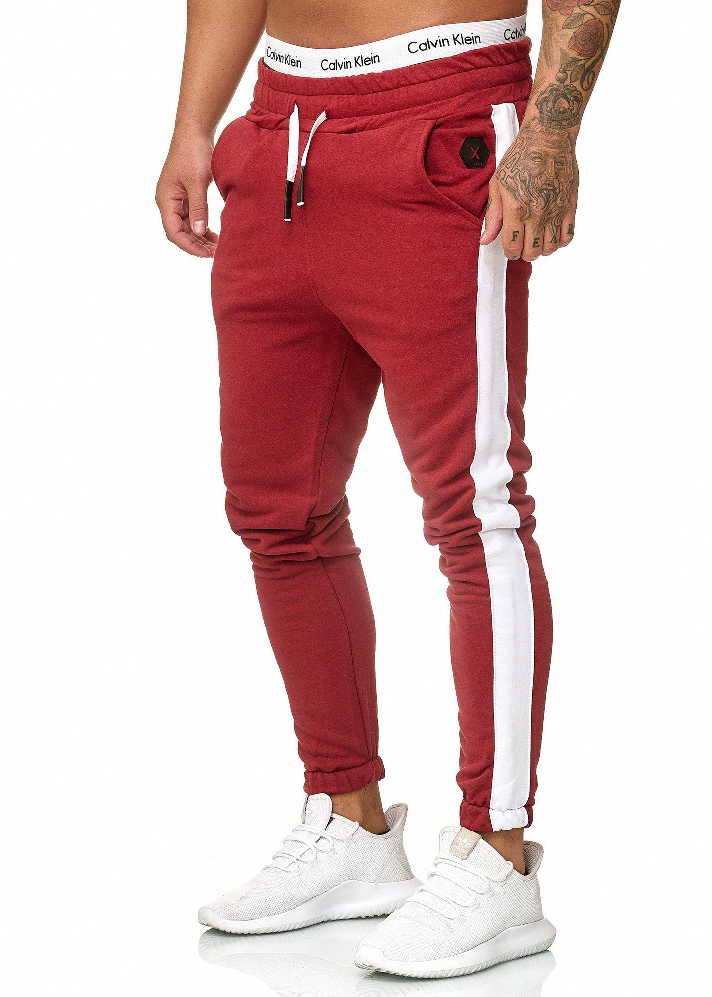 Freizeit (Sporthose Bordo Fitness OneRedox Casual 1-tlg) 1211C Jogginghose Sweatpants, Trainingshose