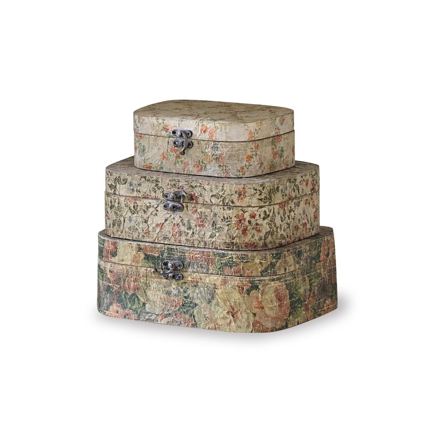 Mirabeau Dekokorb Box 3er Set Emmylou bunt (3er Set, 3er Set)