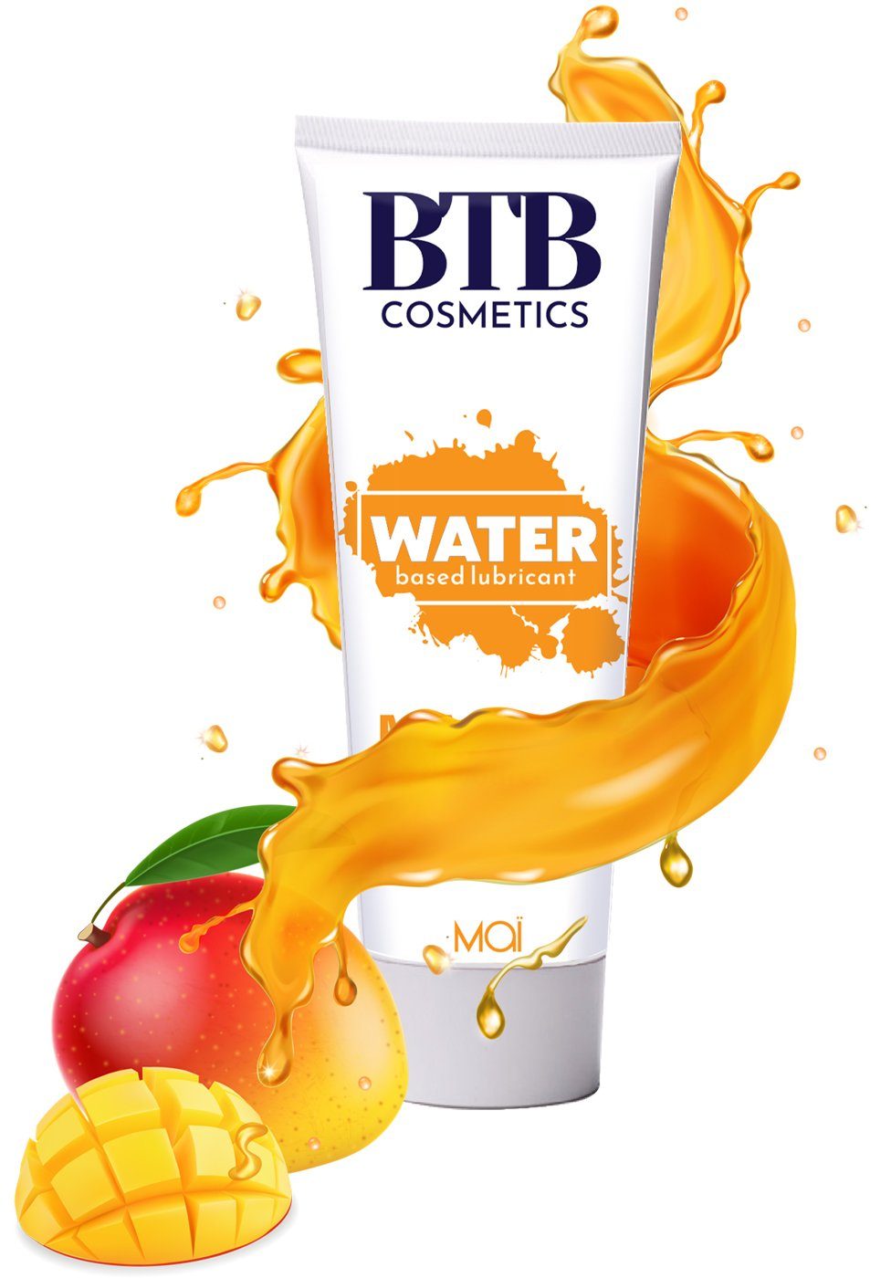 Cosmetics Gleitgel Wasserbasis BTB auf Gleitgel Mango -