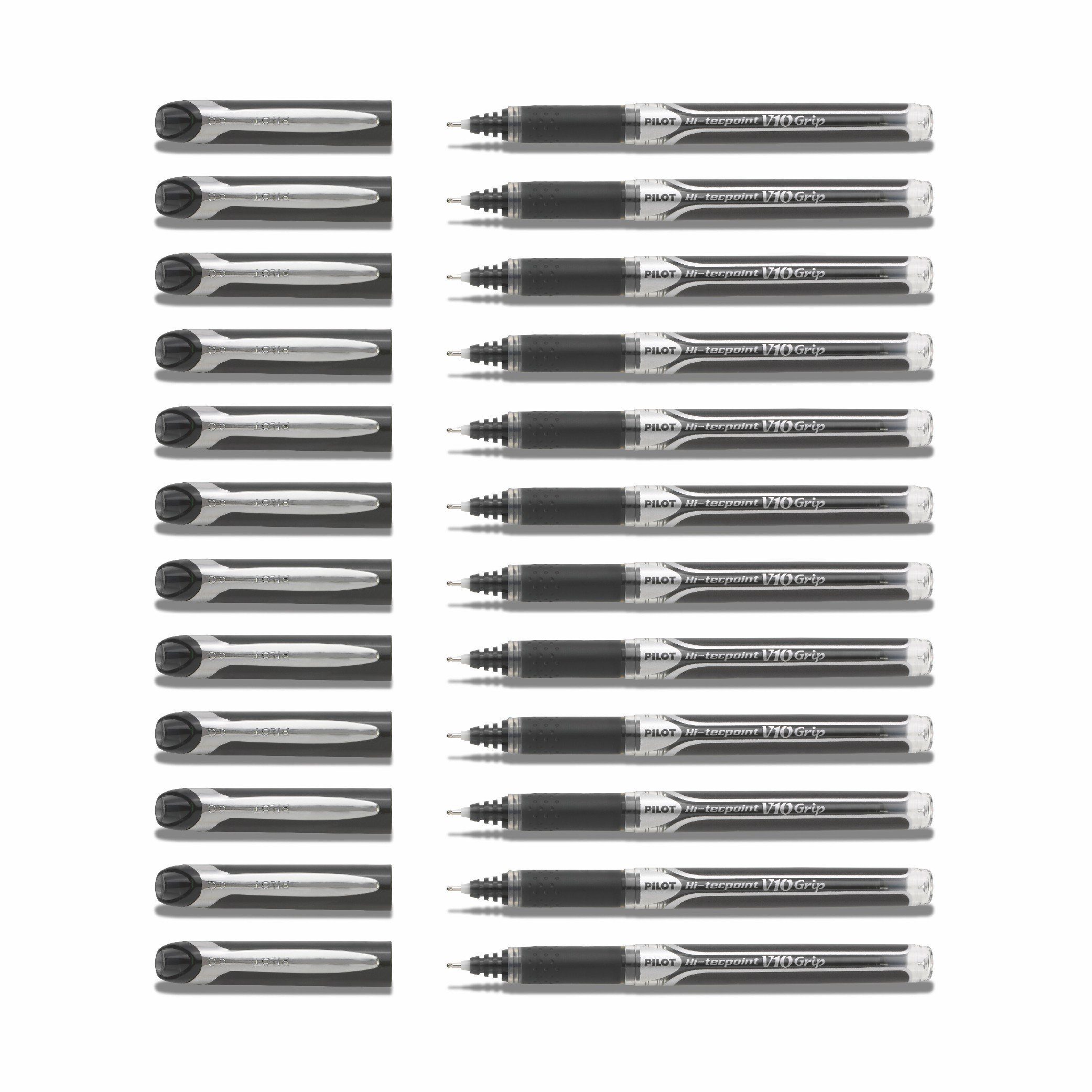 Pilot Pen Tintenroller Hi-Tecpoint V10 Grip - 12er-Set, (12-tlg)