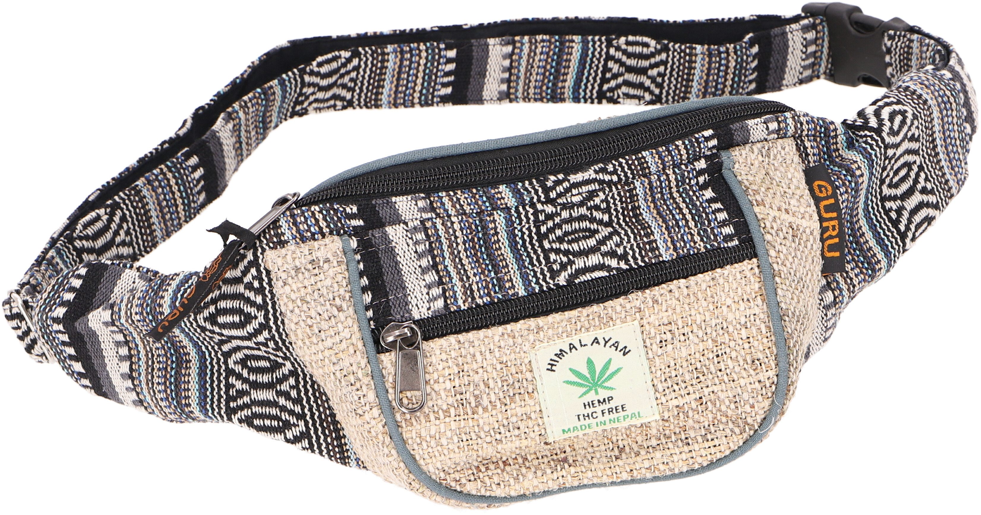 Guru-Shop Gürteltasche Praktische Hanf Gürteltasche, Crossbag, Ethno..