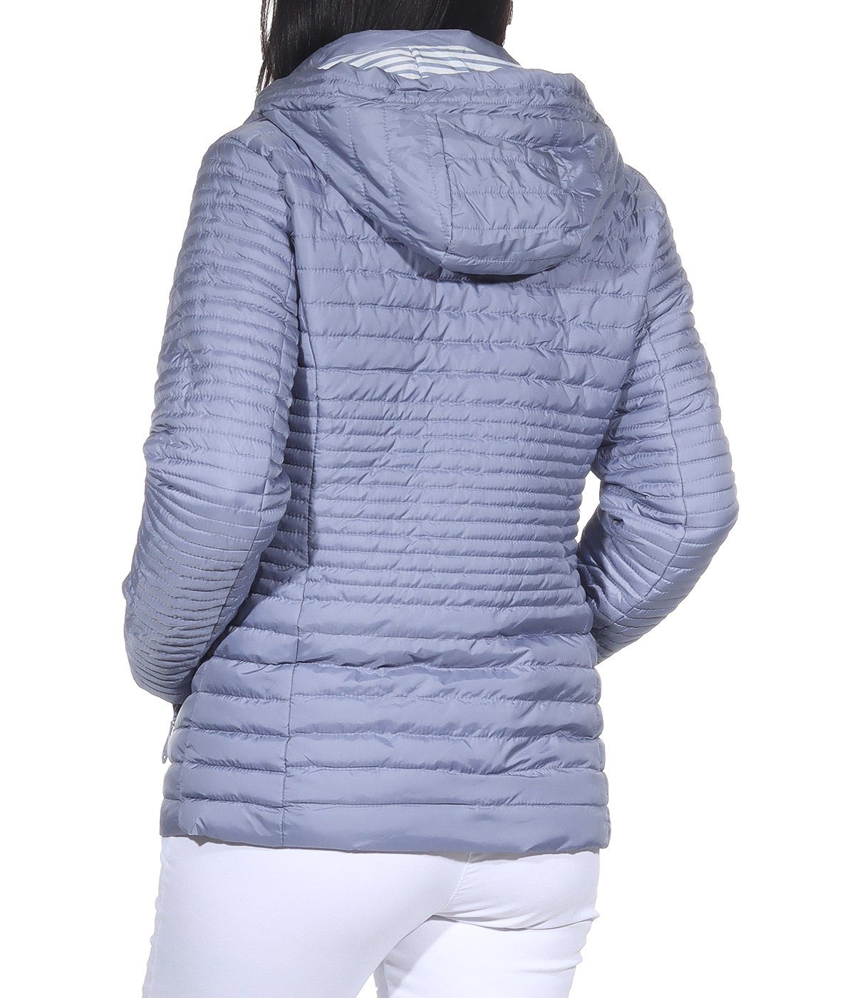 Aurela Damenmode Steppjacke Damen Übergangsjacke Steppjacke Ultraleicht Outdoor Jacke abnehmbare Kapuze