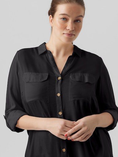 Vero Moda Curve Hemdbluse VMBUMPY L/S günstig online kaufen