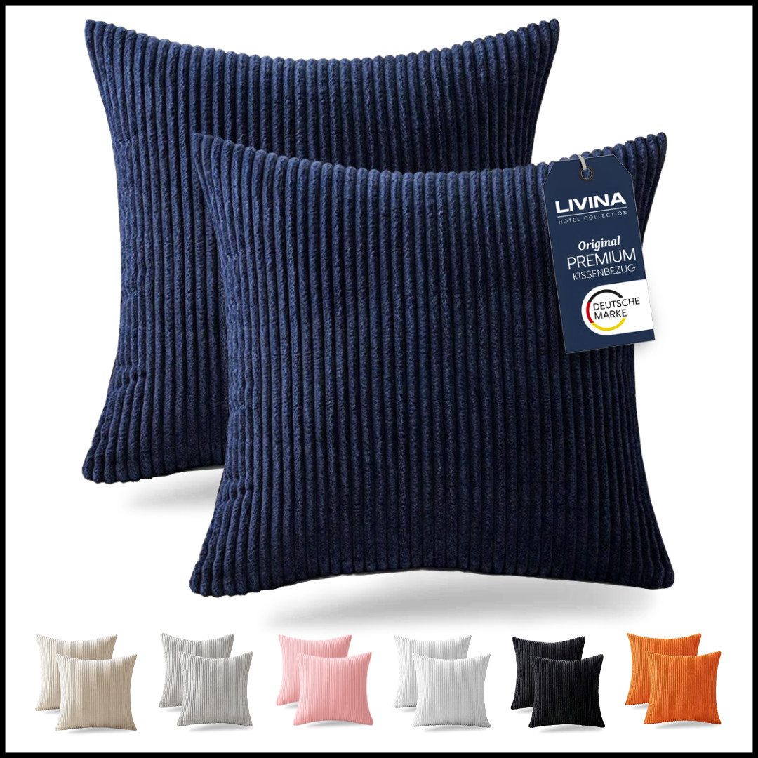 LIVINA HOME Kissenbezug Premium Kissenbezüge, Dekokissen Couchkissen Sofaki günstig online kaufen