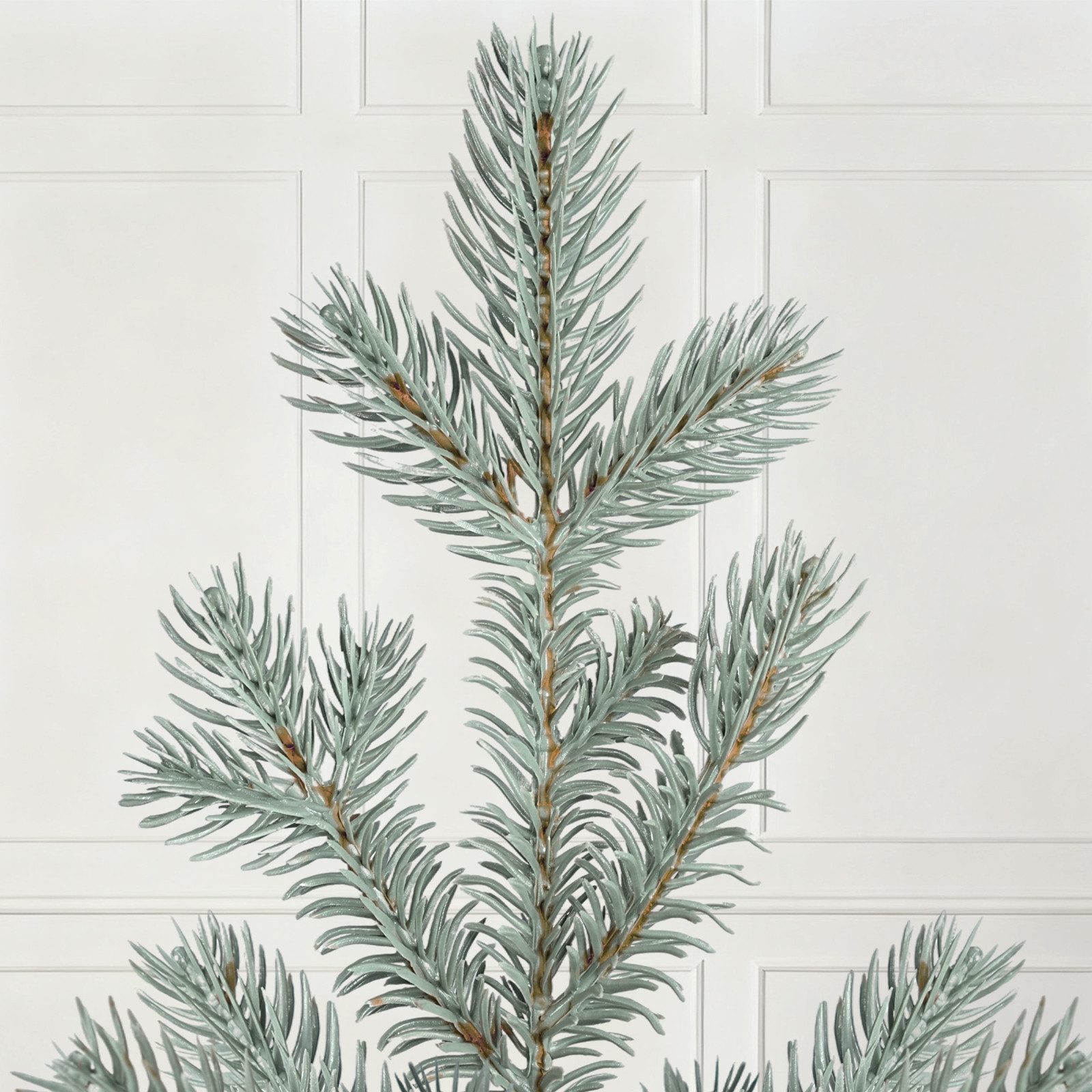 Salcar Künstlicher Weihnachtsbaum Künstlicher Weihnachtsbaum Blaufichte Tannenbaum, super dicht und voll, Blaufichte, 150 cm mit 2083 Spitzen (1688 PE + 395 PVC – Bild 4 von 5