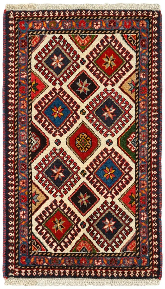 rechteckig, Yalameh Orientteppich Orientteppich 62x104 Perserteppich, / mm Nain Handgeknüpfter Höhe: Trading, 12