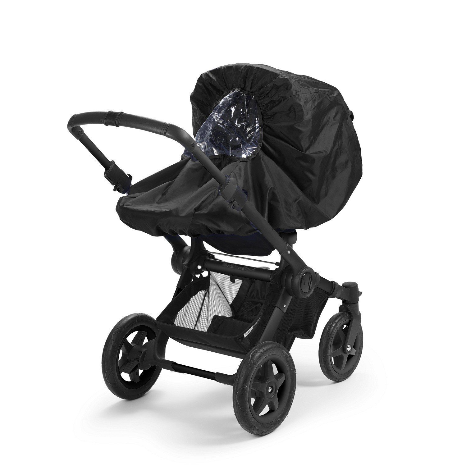 Kinderwagen-Regenschutzhülle Regenschutz - Brilliant Black