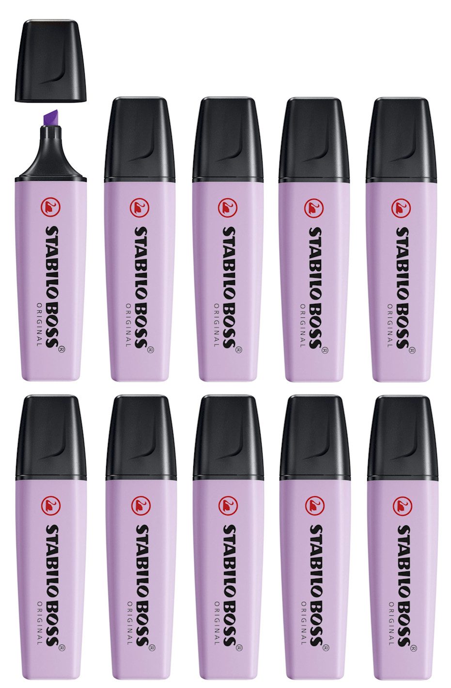 STABILO Marker Stabilo Boss Textmarker Pastell, 10er Pack, (10-tlg)