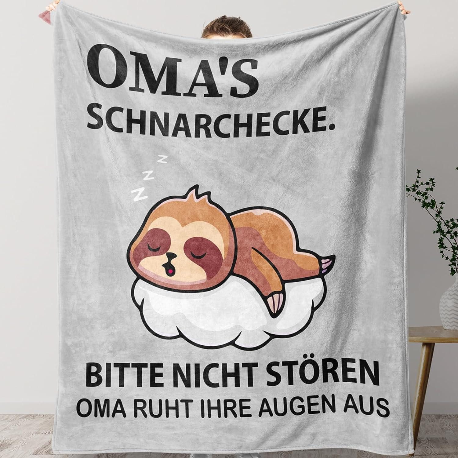 Wohndecke Weiche Oma Geschenkdecke 150*130CM zum Geburtstag Muttertag, KAAYEE