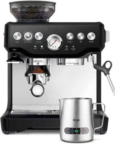 Sage Siebträgermaschine Espressomaschine,Espressokocher mit Milchsystem,Siebträger,Edelstahl, Siebträgermaschine,Kaffeemaschine,Kaffeevollautomat mit Mahlwerk