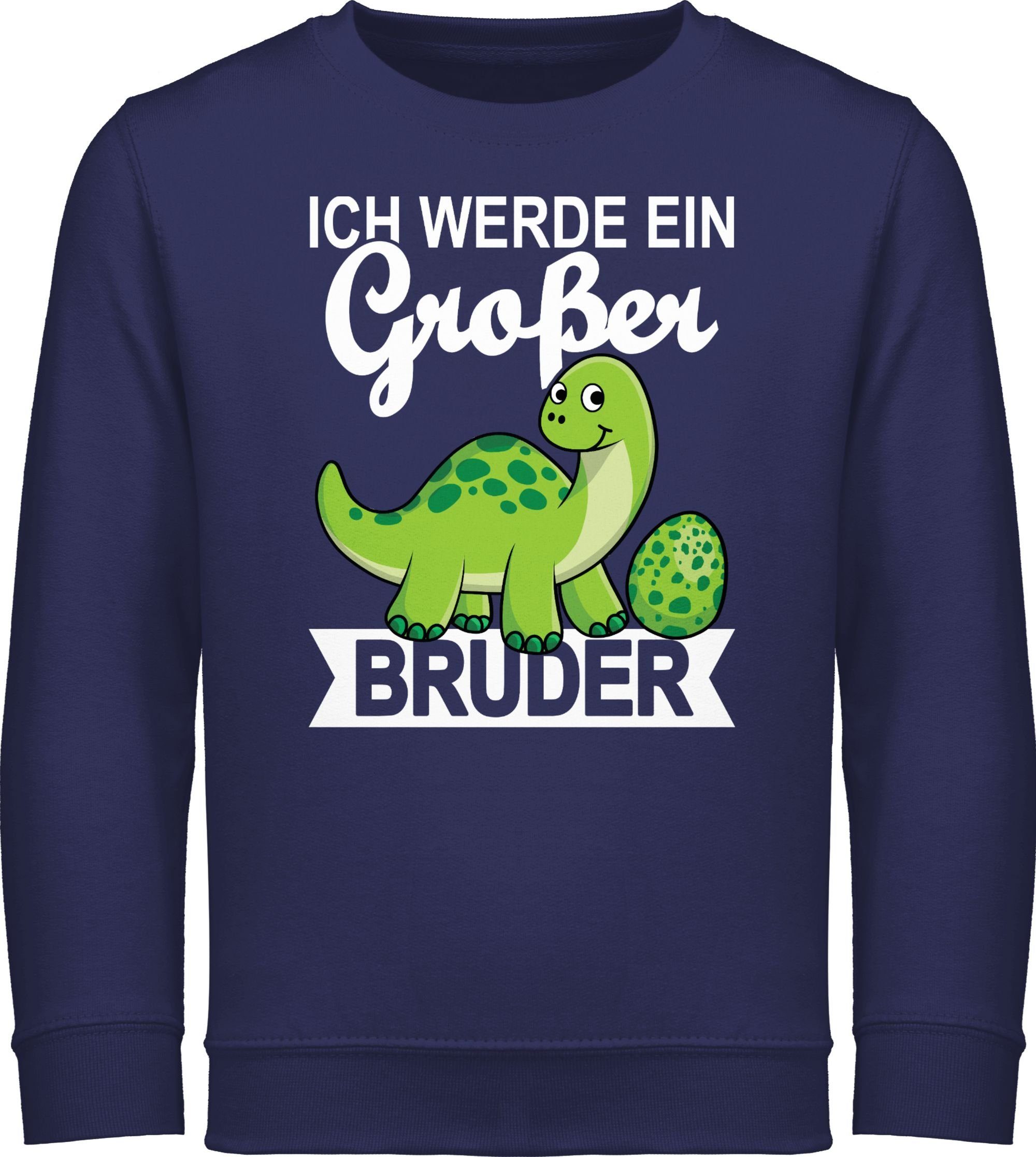 Sweatshirt Ich werde ein großer Bruder mit Dinos