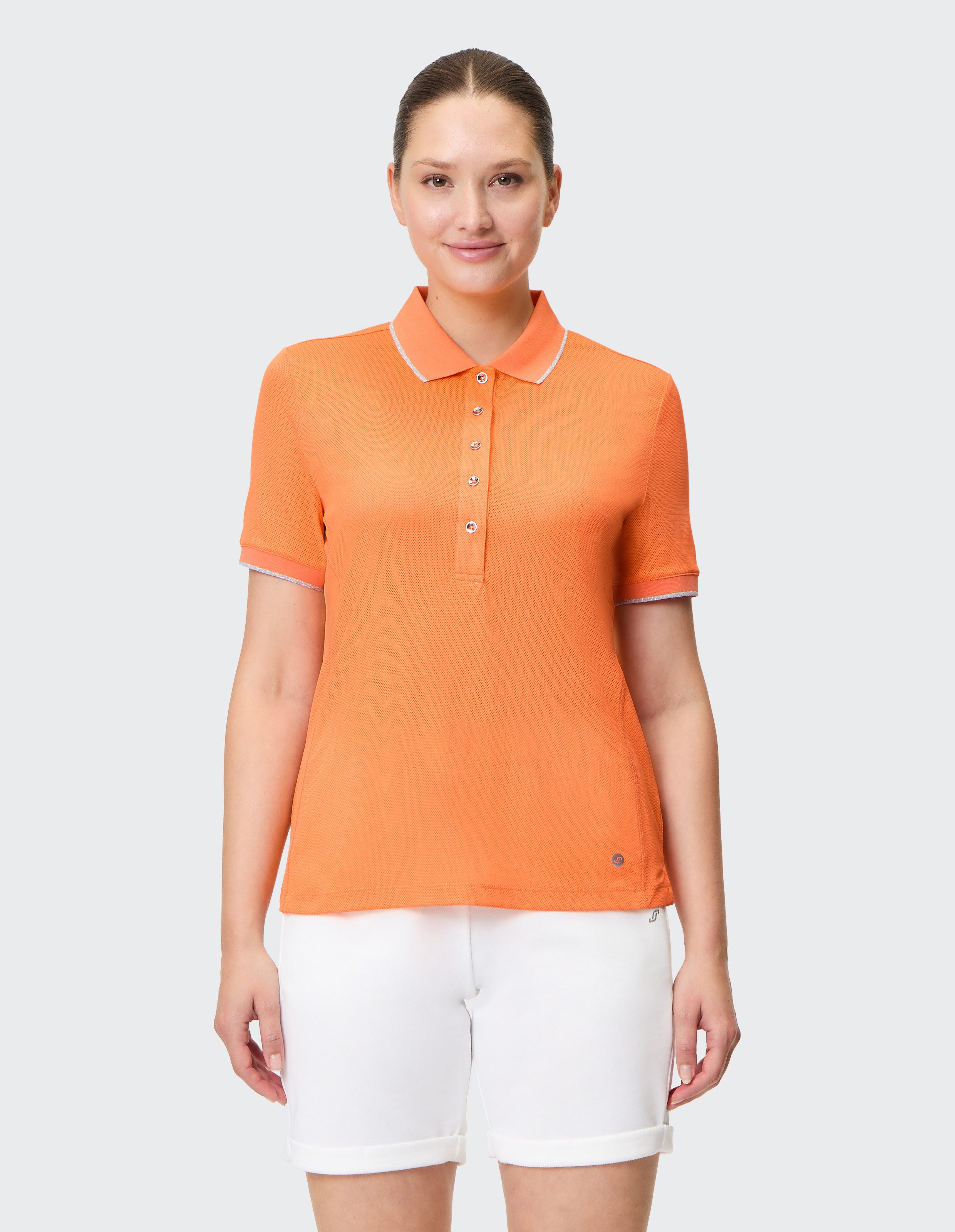 Joy Sportswear Poloshirt MARIA mit Polokragen, in Piqué-Qualität, figurbetonte Passform