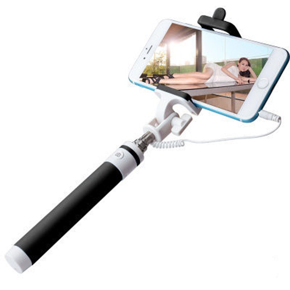 K-S-Trade für Huawei Mate 50E Smartphone-Halterung, (Selfie Stick  Selfiestick kabelgebunden Monopod mit Kabel Stab)