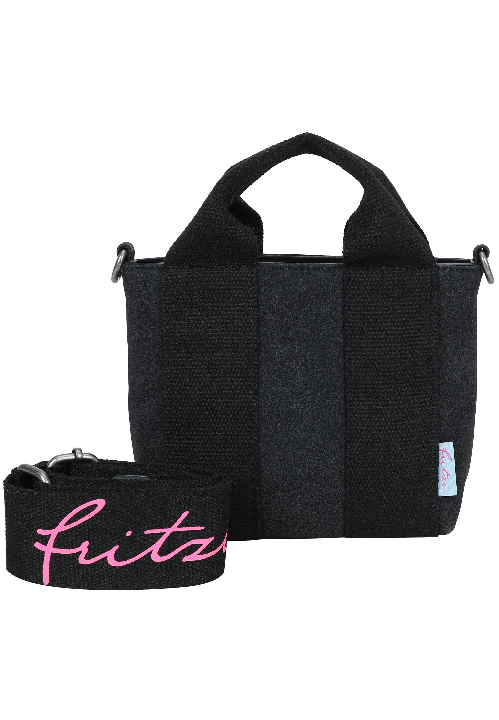Fritzi aus Preußen Schultertasche Fritzi Bini Jive Blackini, mit breiten Webbing-Schulterriemen