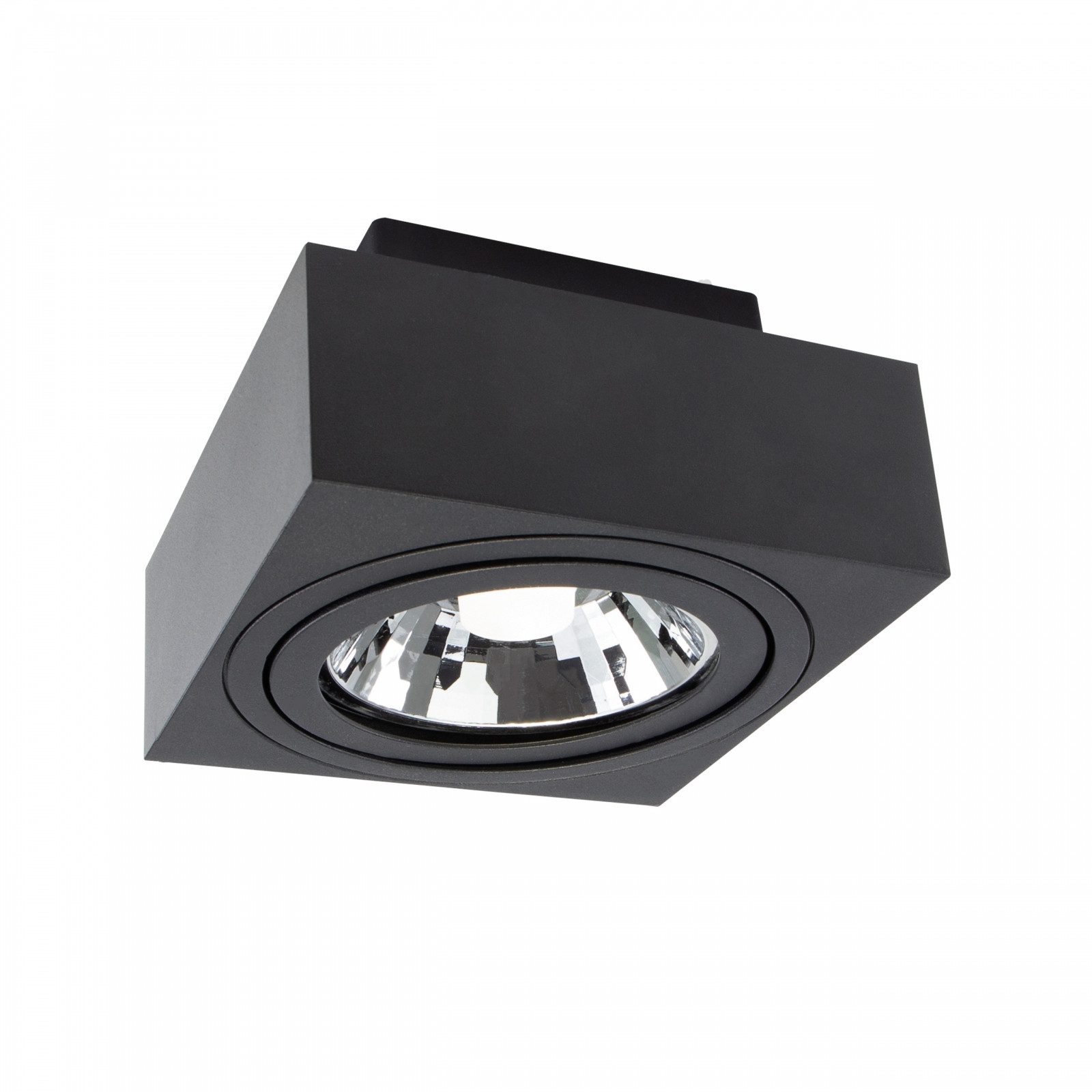 SpectrumLED Aufbauleuchte LED GU10 AR111 schwenkbar Deckenleuchte max.250V IP20 max.35W eckig, Kein Leuchtmittel enthalten, Schwenkbar