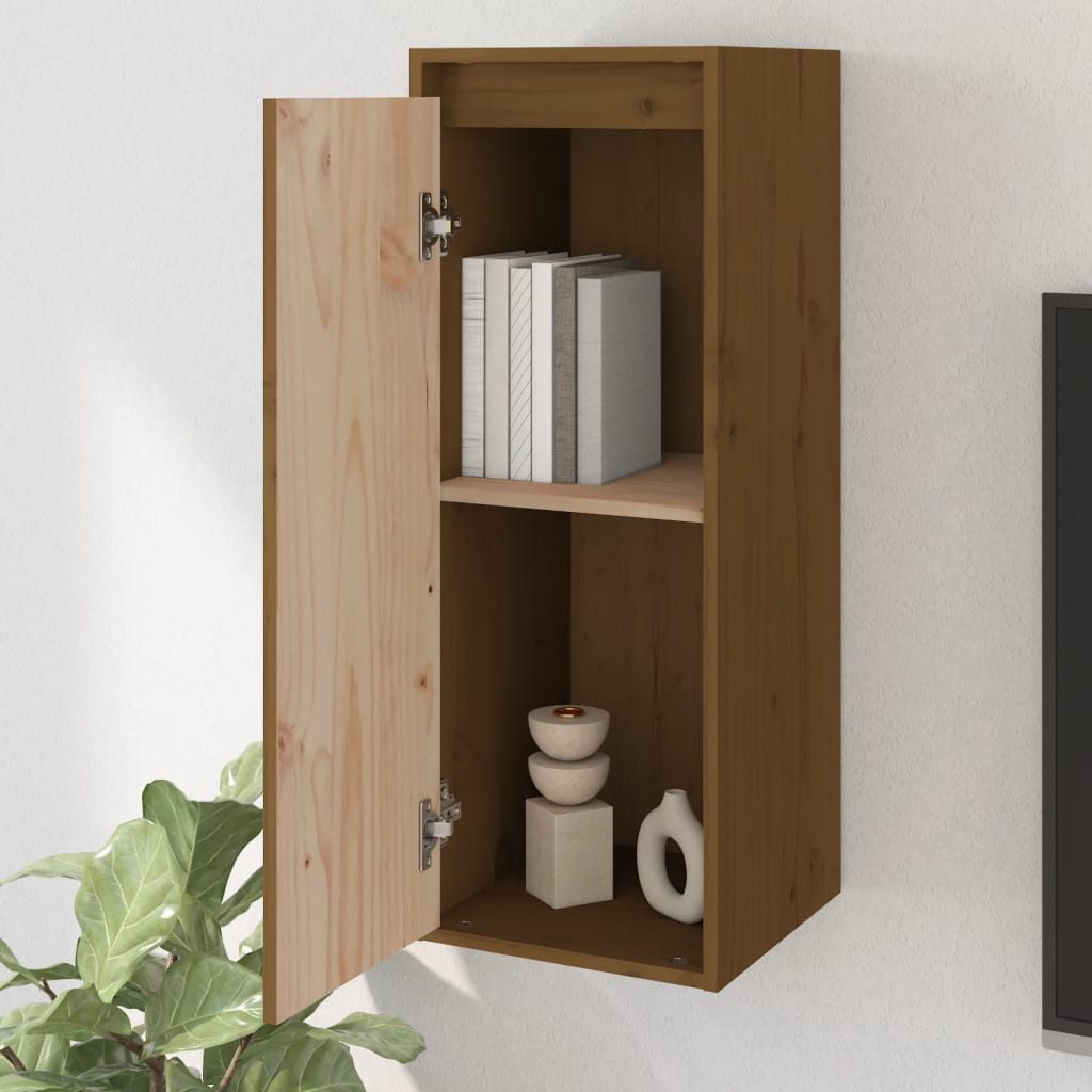 vidaXL Regal Wandschrank Honigbraun 30x30x80 cm günstig online kaufen