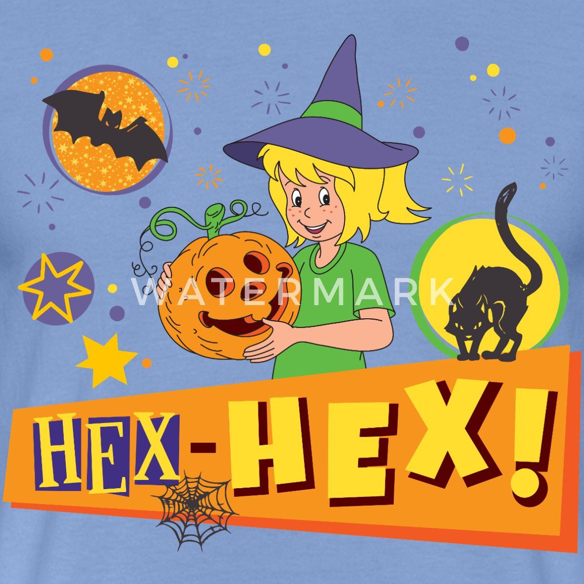 Spreadshirt T-Shirt Bibi Blocksberg Halloween Hex-Hex! Mit Bibi Männer T-Shirt (1-tlg)