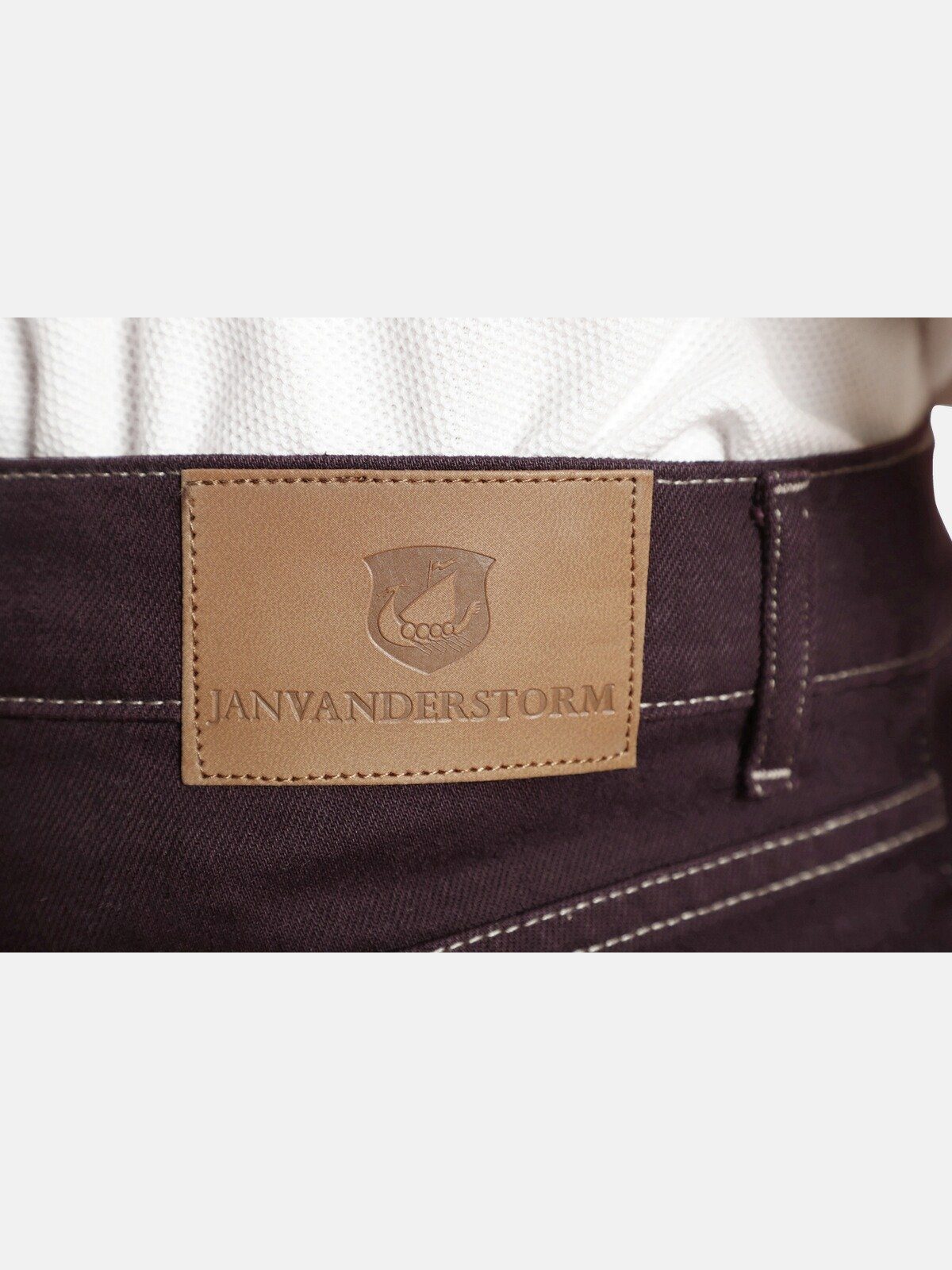 Jan Vanderstorm 5-Pocket-Jeans GUNNAR angenehmer Stretch-Denim gemustert