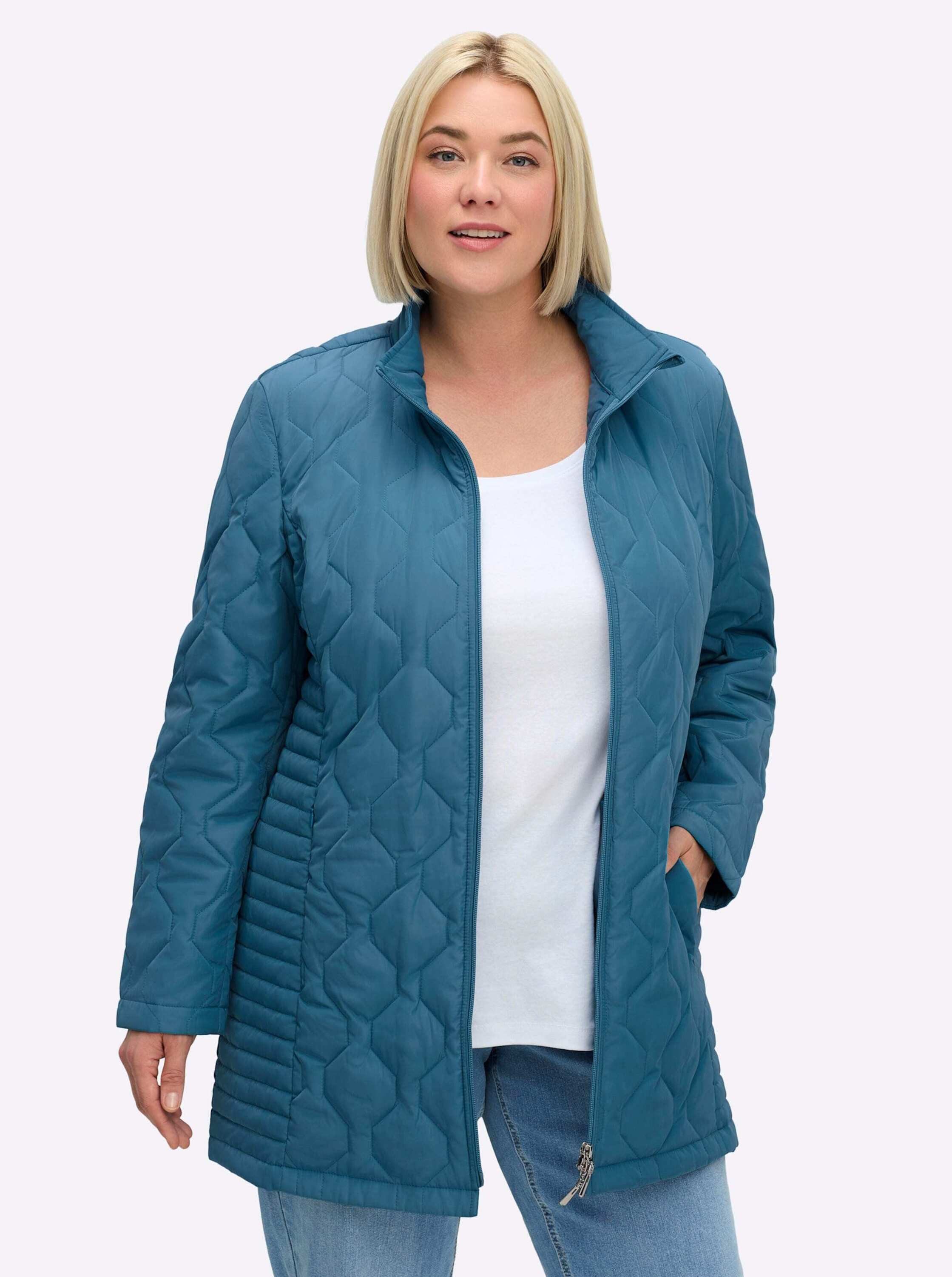 Sheego Allwetterjacke Steppjacke Langarm günstig online kaufen