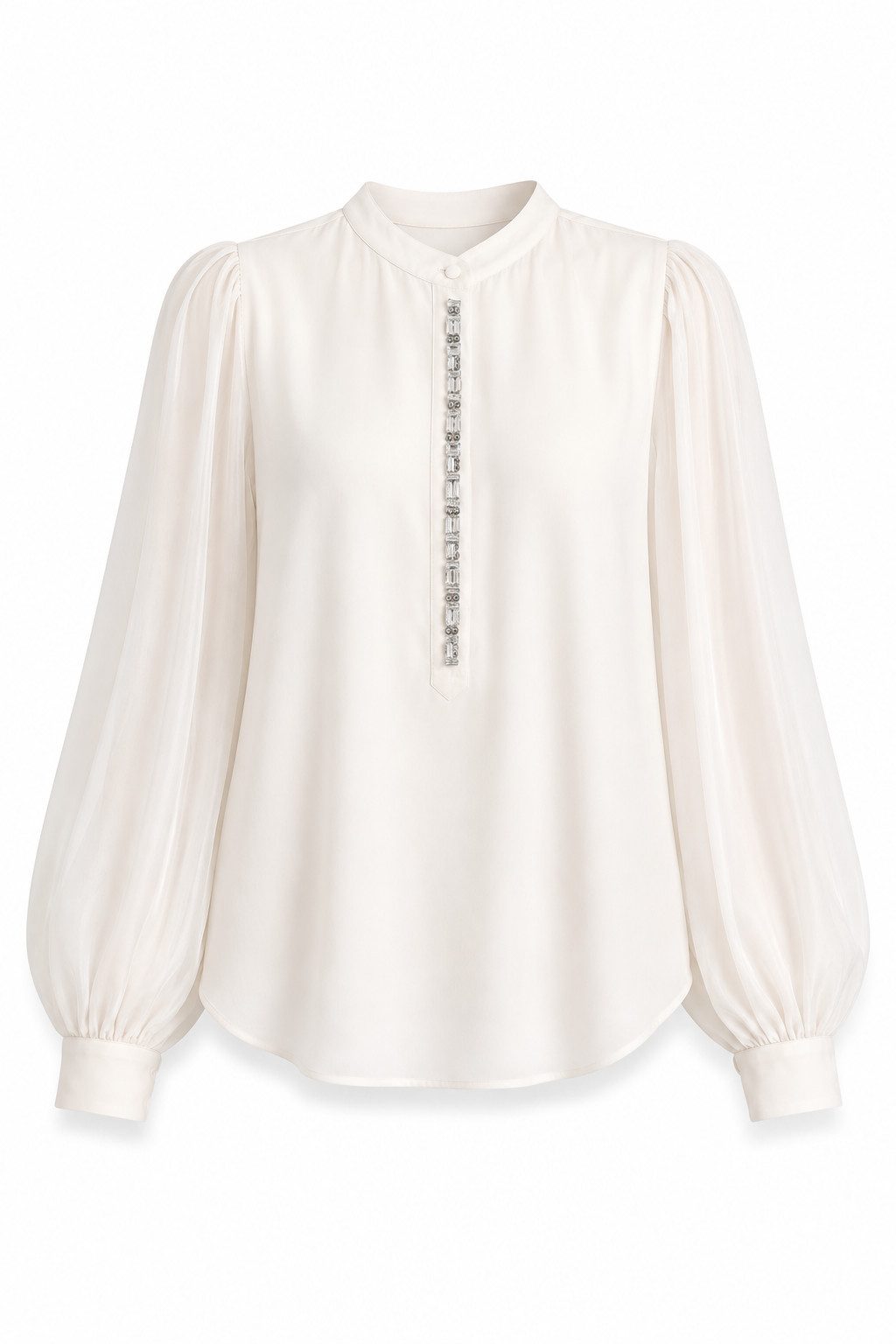 Liu Jo Langarmbluse TUNICA TS NAV - Bluse Damen - elegant - Musselinbluse - weiß