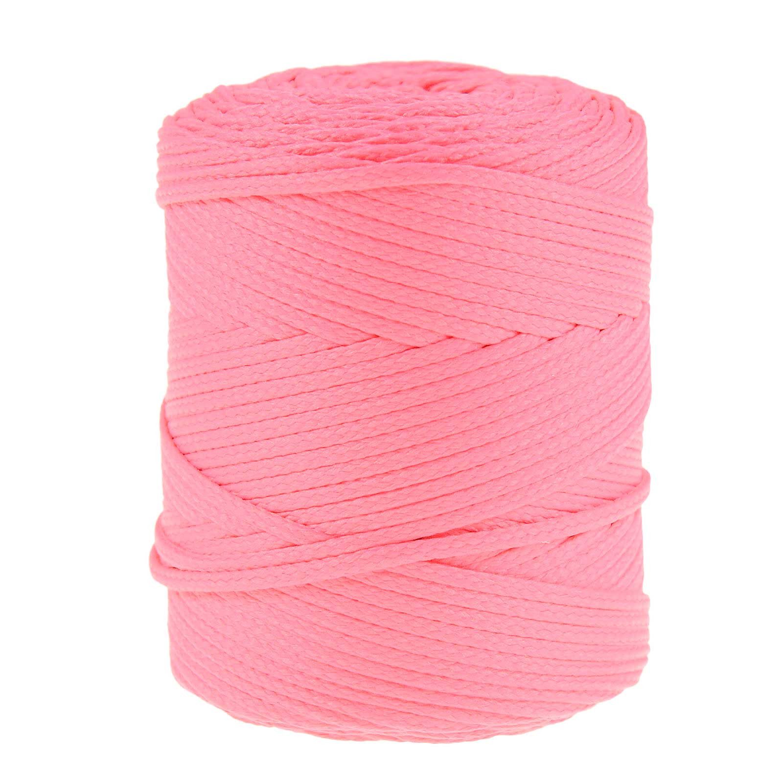 maDDma Seil 100m Polyester-Schnur Kordel 4mm, intense pink