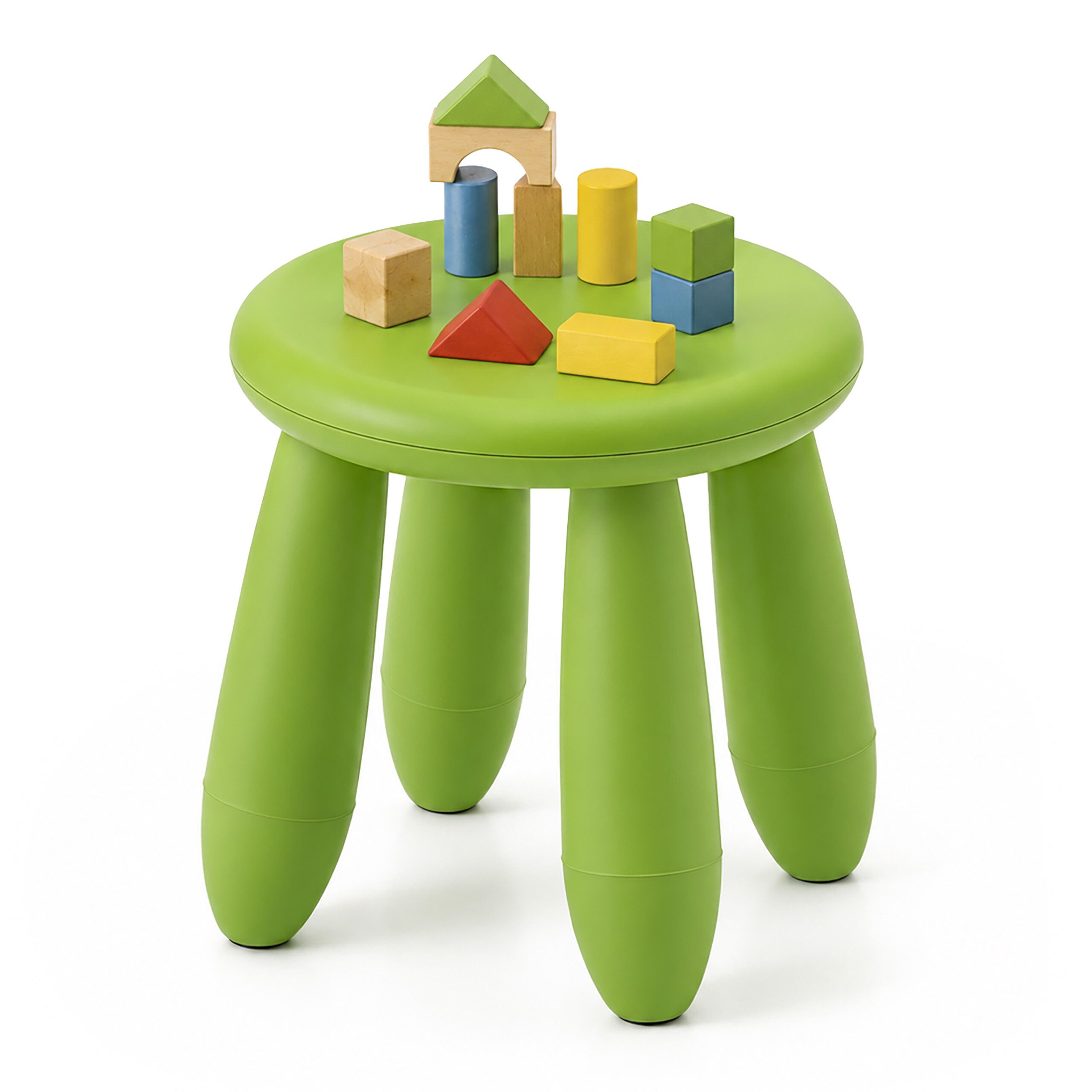 relaxdays Kinderhocker Sitzhocker für Kleinkinder (1 St), grün
