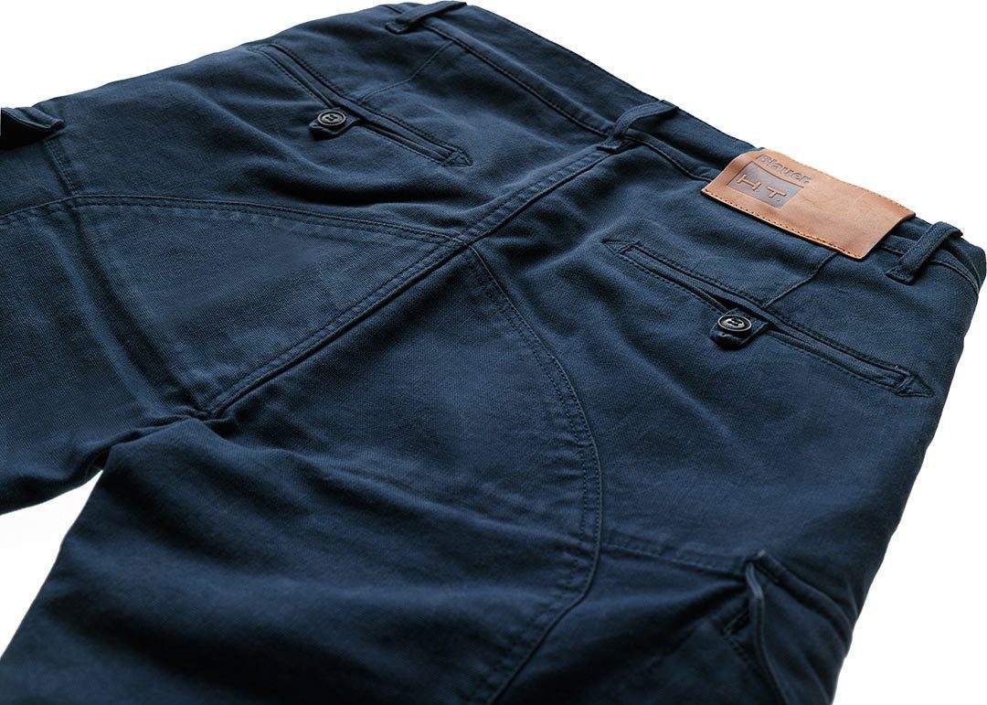 Blauer Motorradhose Stuart Cargo Canvas Motorrad Textilhose Knieprotektoren enthalten