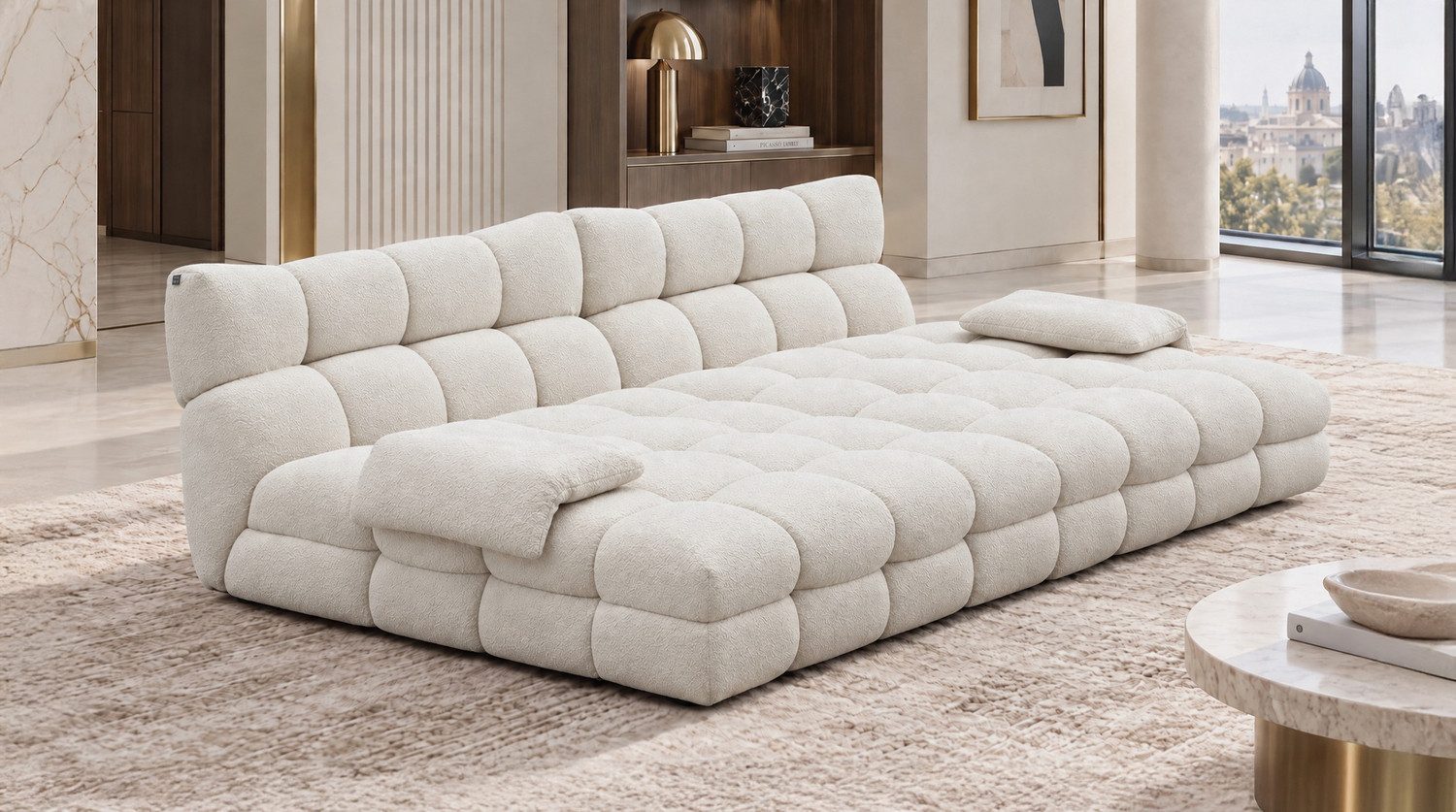 KAWOLA Big-Sofa AMIA, Big Sofa Stoff beige