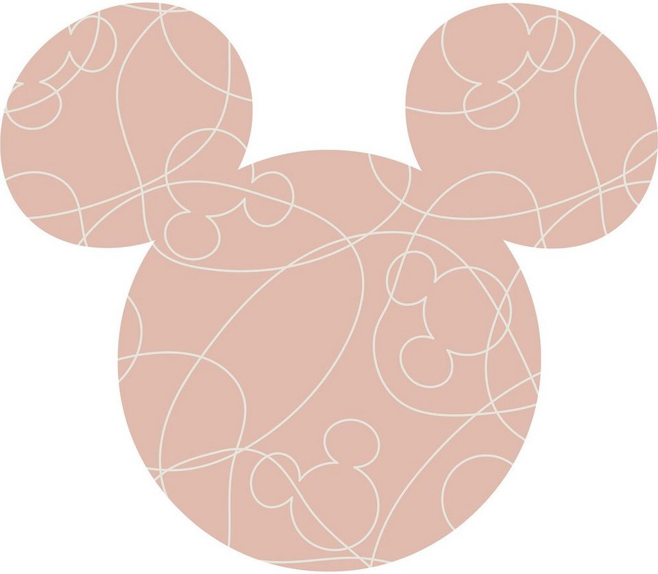 Komar Wandtattoo Mickey Head Knotted (1 St), Künstler: Disney, 125x125 cm (Breite  x Höhe), rund und selbstklebend