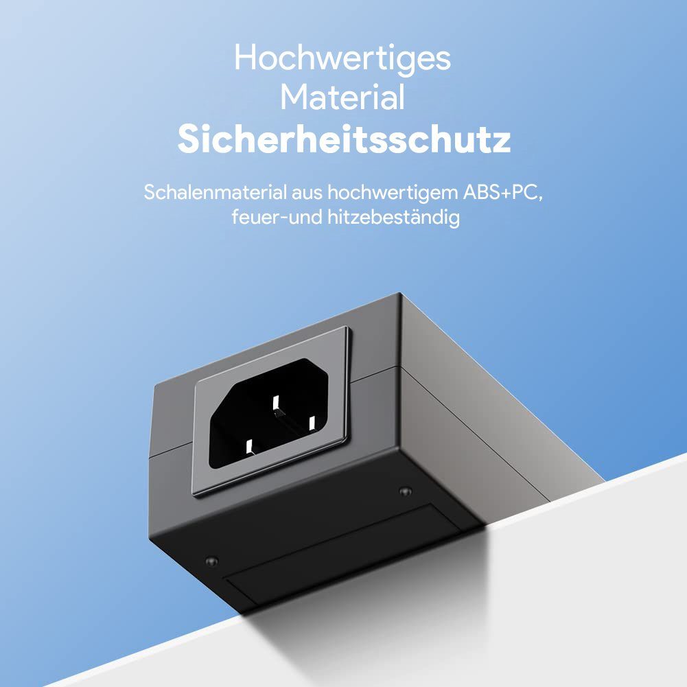 HKY Universal Netzteil 12V 5A 60W mit 10 DC Steckern Universal-Netzteil (für ELO TouchSystems E005277 E571601 ELO-PWR-BRICKCAB-LVL5-N) – Bild 5 von 5