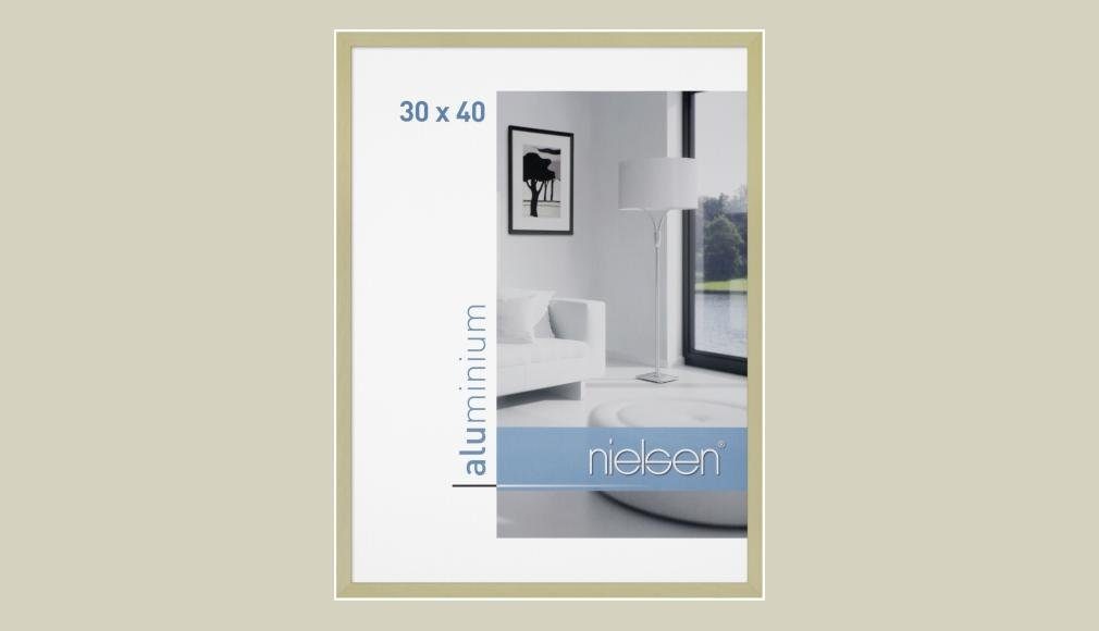 nielsen Bilderrahmen 63065 C2 cm gold/Struktur 30x40 Bilderrahmen