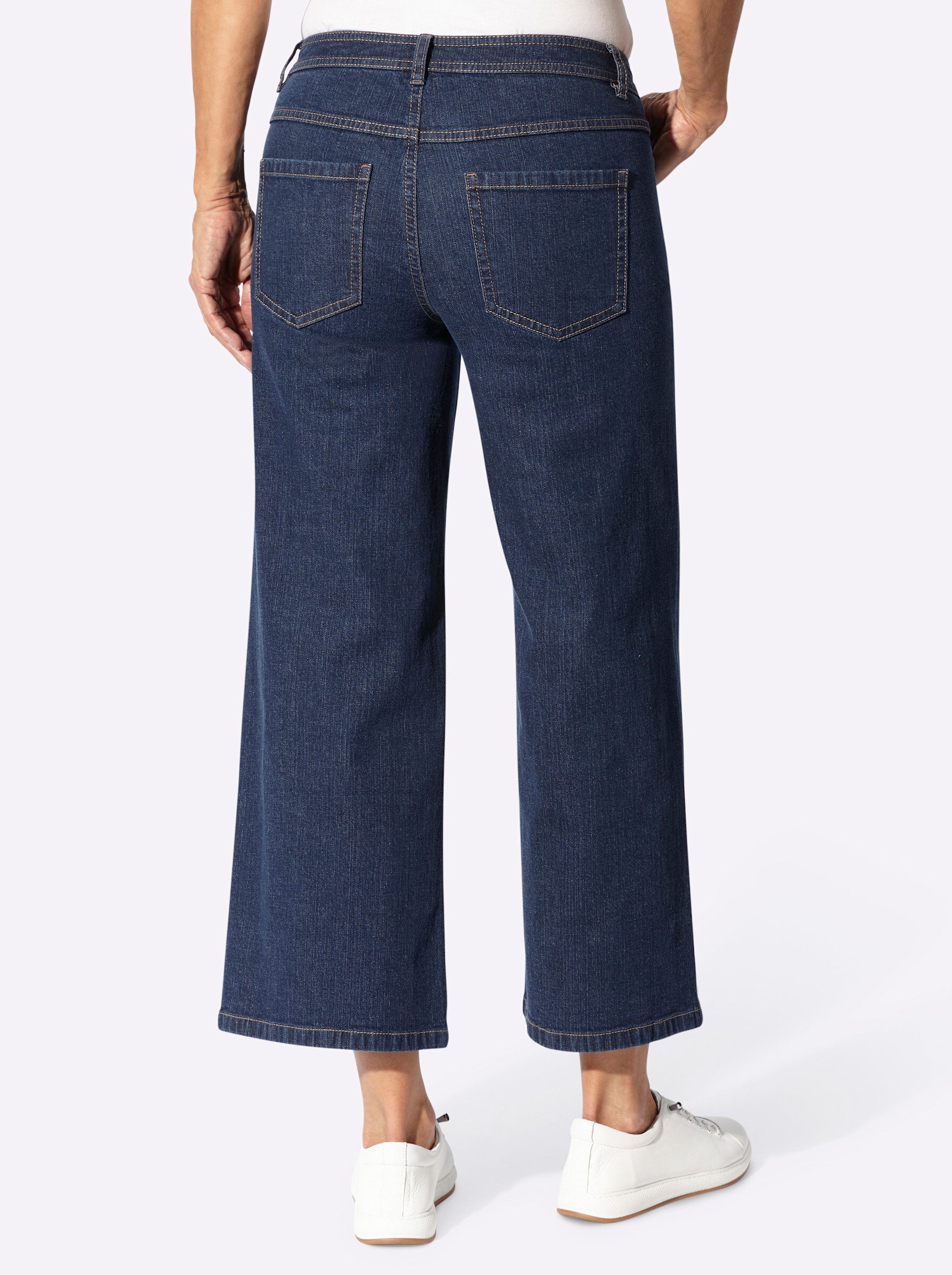Witt Jeansshorts Jeans-Culotte leicht vertieft – Bild 2 von 5