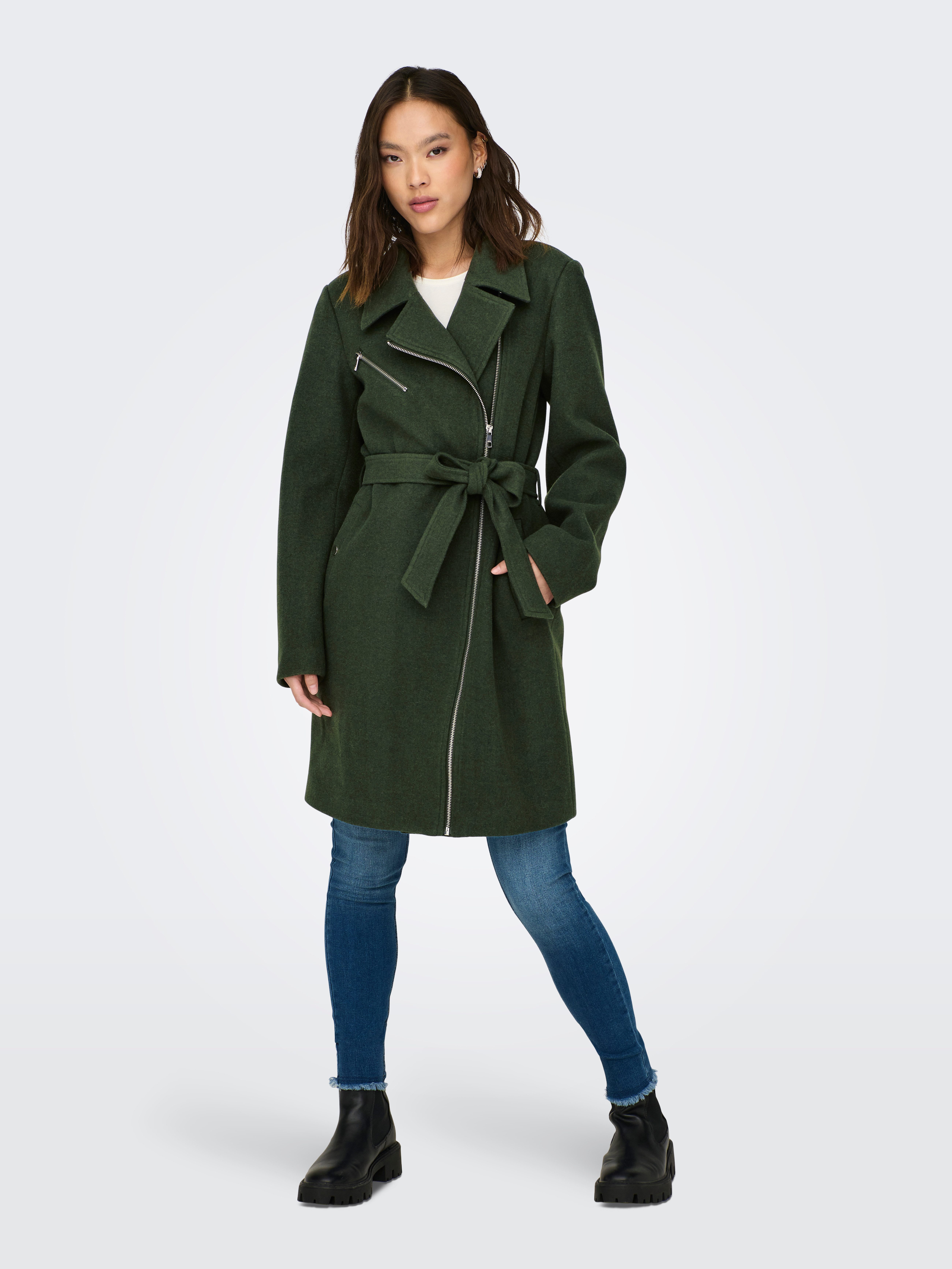 ONLY Kurzmantel ONLEMILY ZIP BIKER COAT OTW