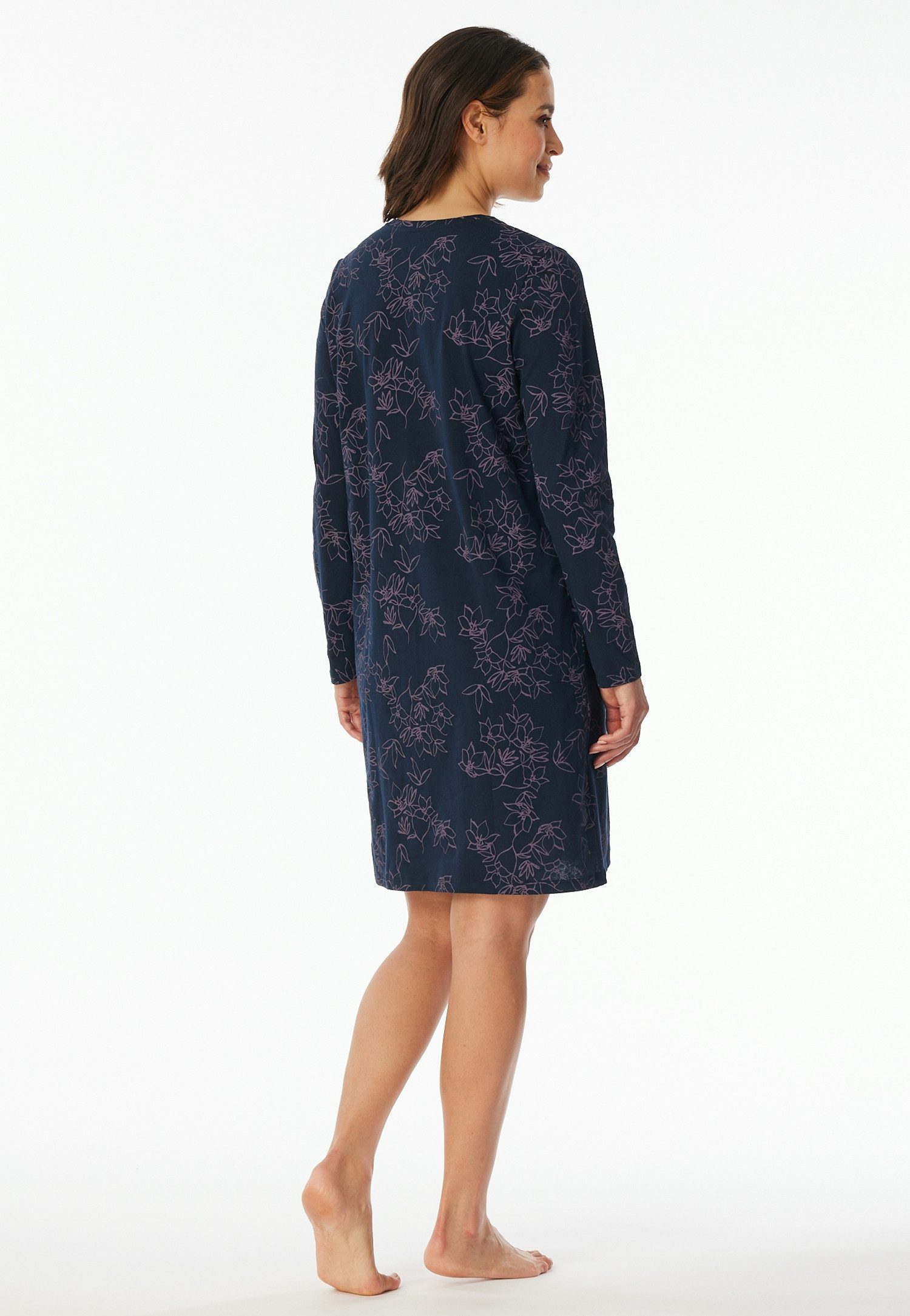 uncover by SCHIESSER Nachthemd Uncover Nightwear (0) Baumwolle, Single Jersey-Qulität, V-Neck, weich, atmungsaktiv