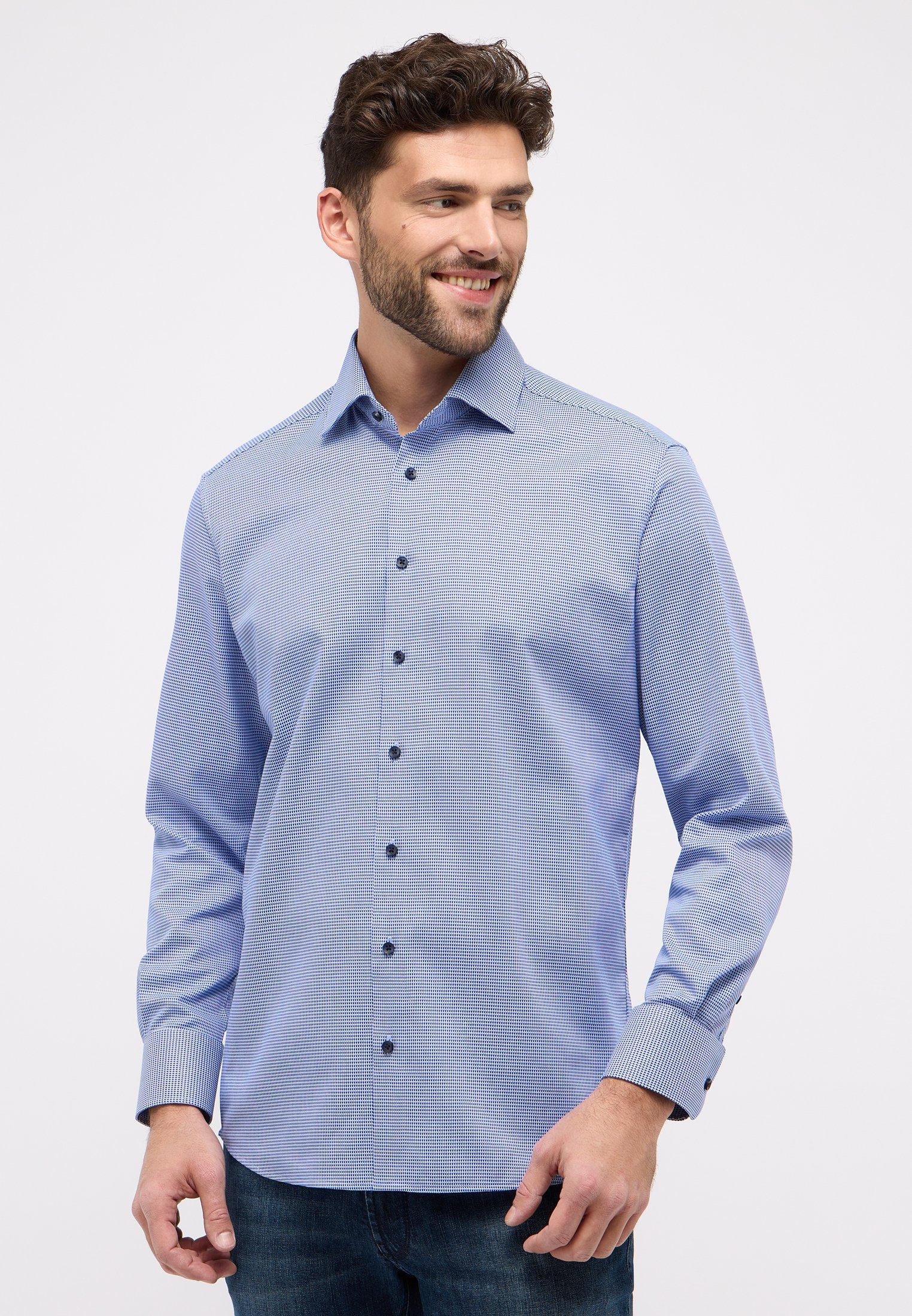 Eterna Langarmhemd MODERN FIT günstig online kaufen