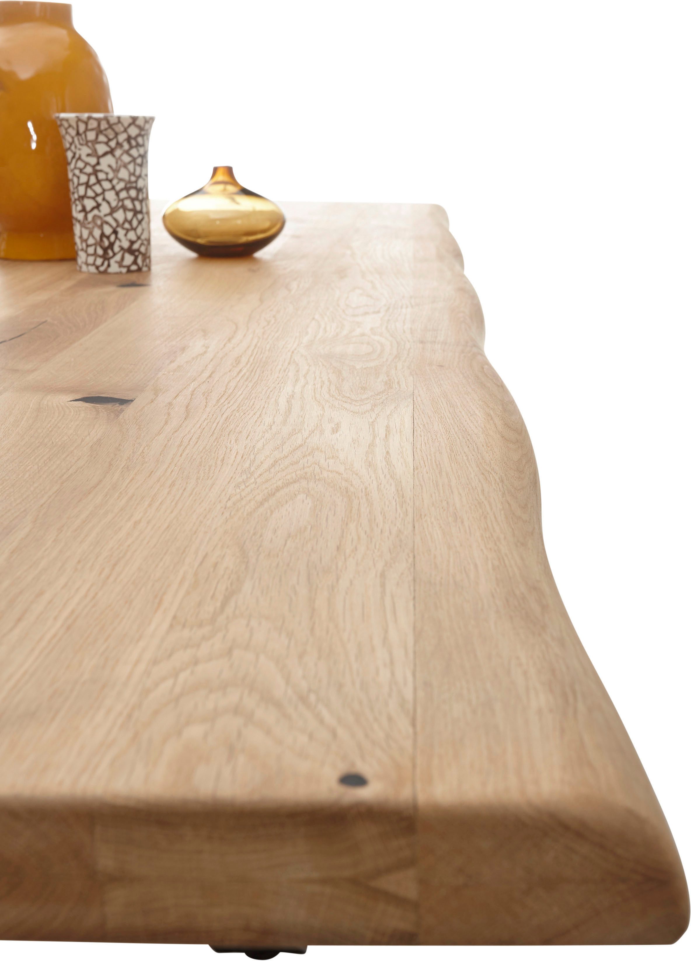 Stolkom Sp.z.o.o. Esstisch TOM, TOPSELLER! (Tisch, Esstisch, OTTOs Choice), 200 cm breit Eiche Massivholz mit Baumkante
