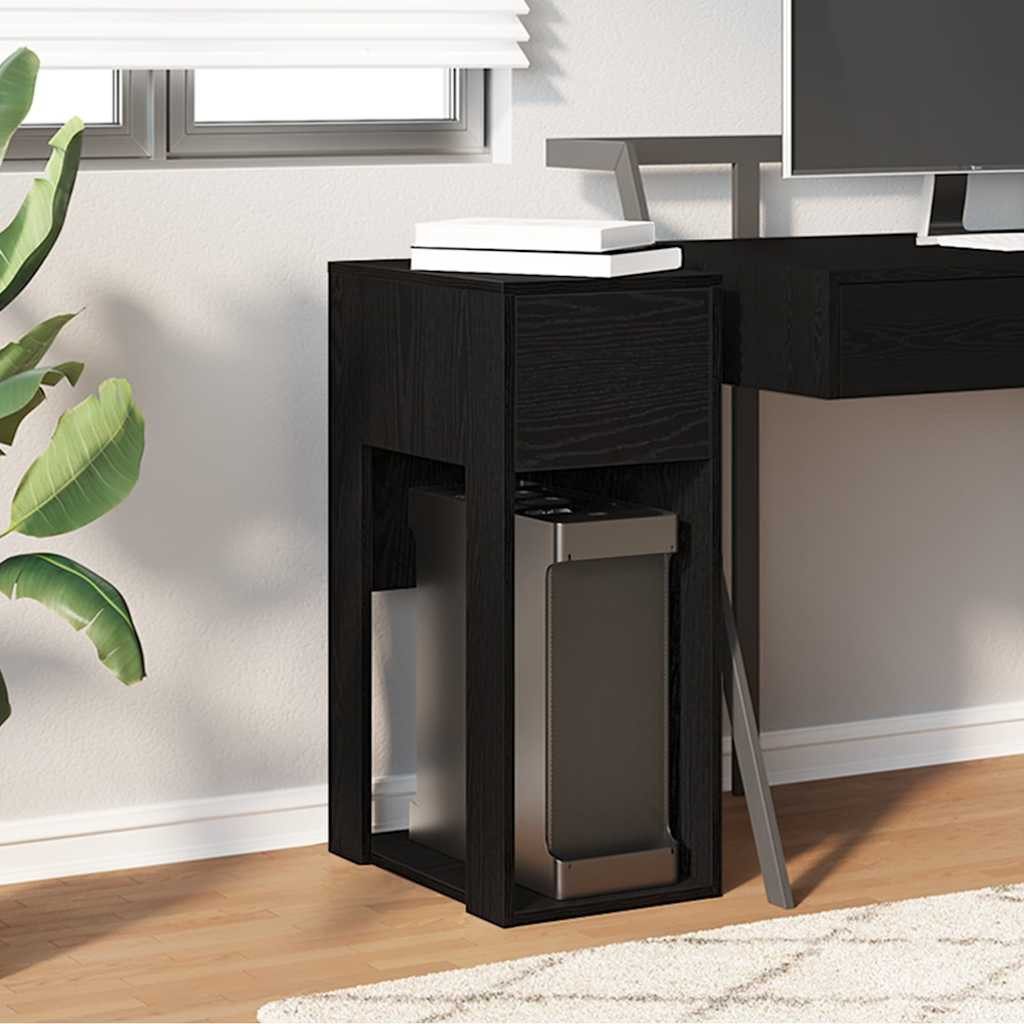 vidaXL Schreibtisch Computerschrank mit Schublade Schwarz günstig online kaufen