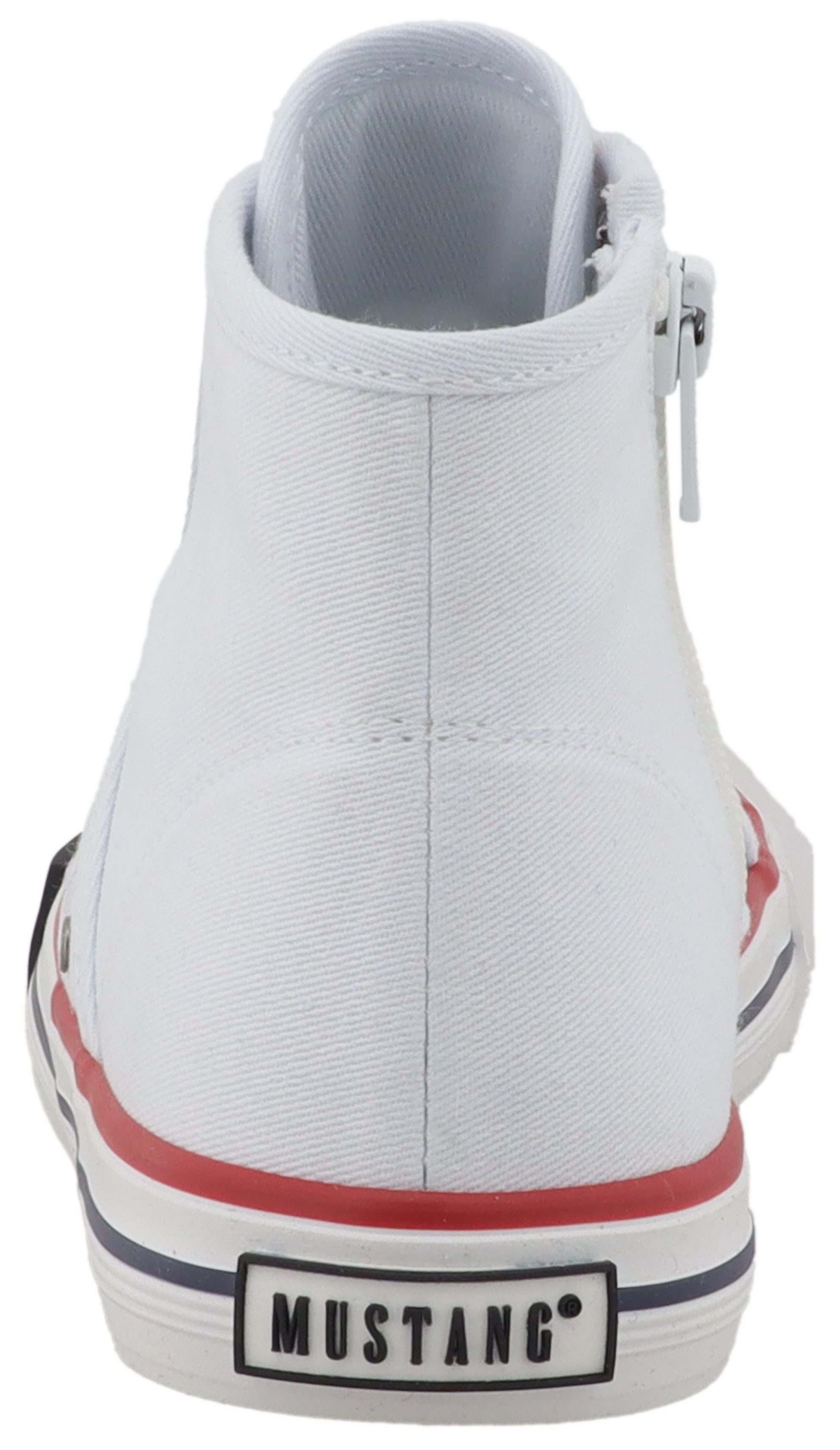 Mustang Shoes Gaspare Sneaker Freizeitschuh, Schnürboots, High Top-Sneaker mit Nieten