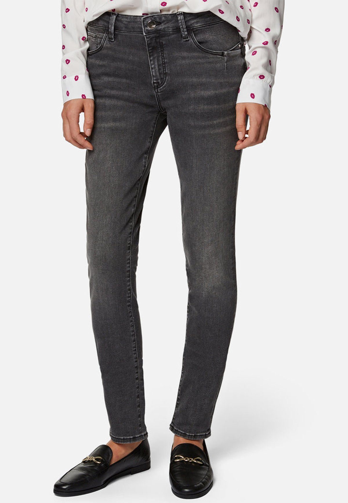 Mavi Slim-fit-Jeans Slim Fit Denim Jeans Normal Waist Stretch Hose SOPHIE (1-tlg) 4164 in Grau | 