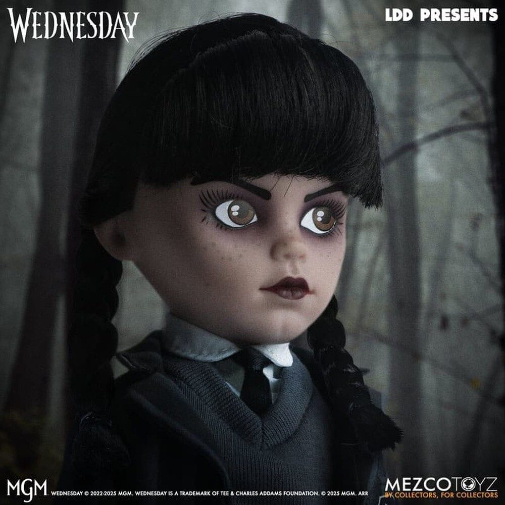 MEZCO Anziehpuppe Wednesday LDD Presents Puppe Wednesday Nevermore Academy Uniform 25 cm
