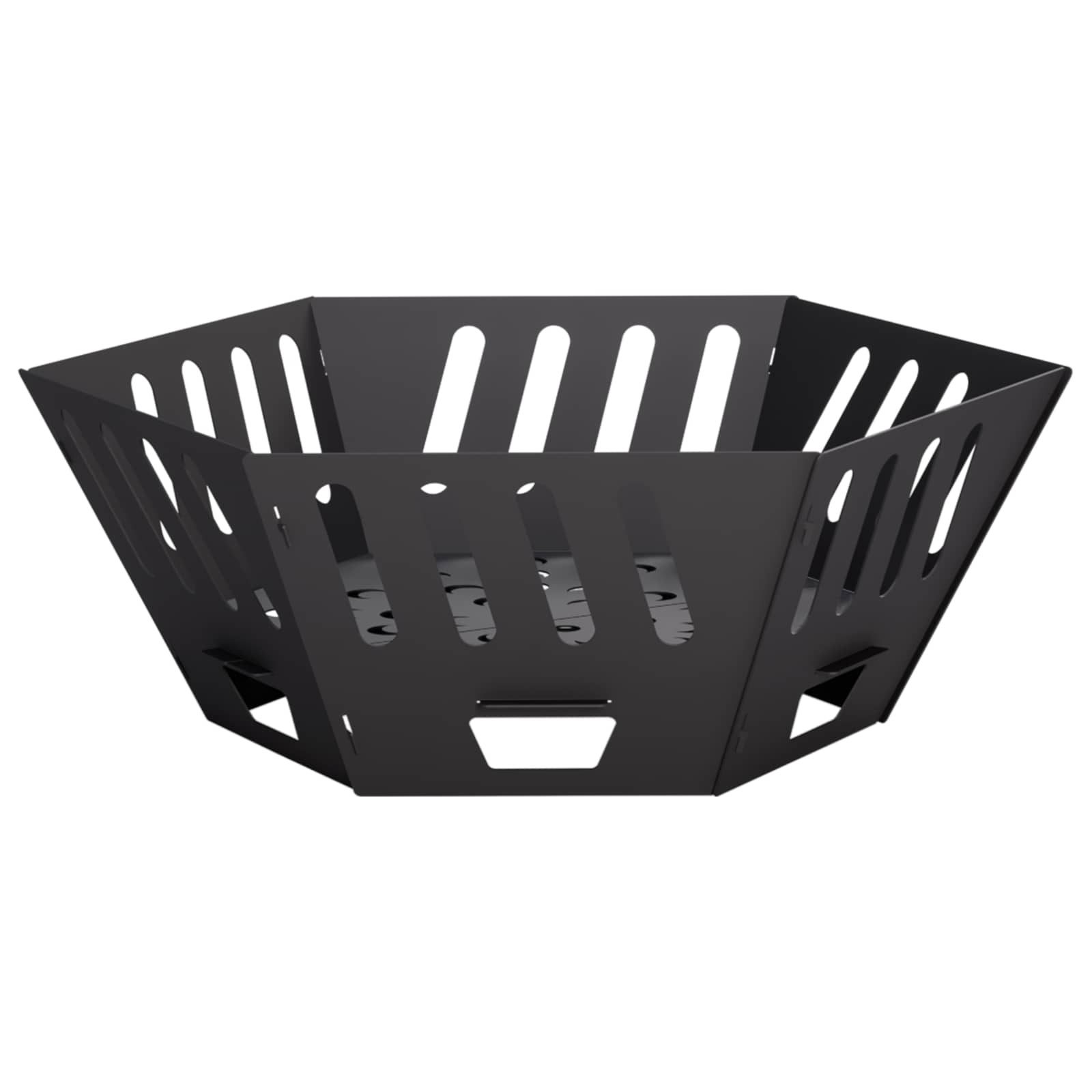 vidaXL Feuerkorb 60 x 60 x 23 cm Feuerkorb Feuerschale Feuerstelle Schwarz 60x60x23 cm